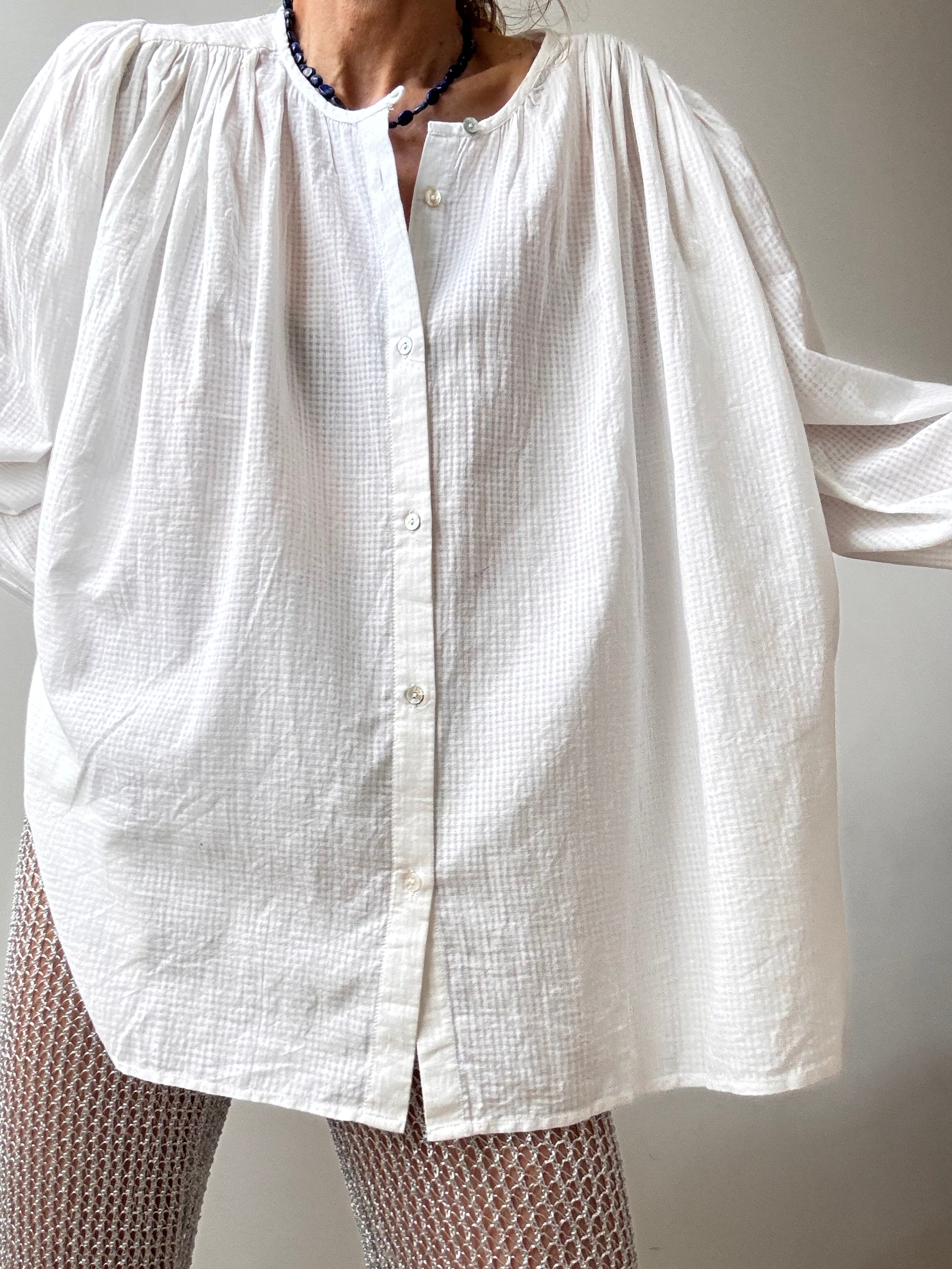 Galeries Lafayette Shirts Organic Cotton Shirt White