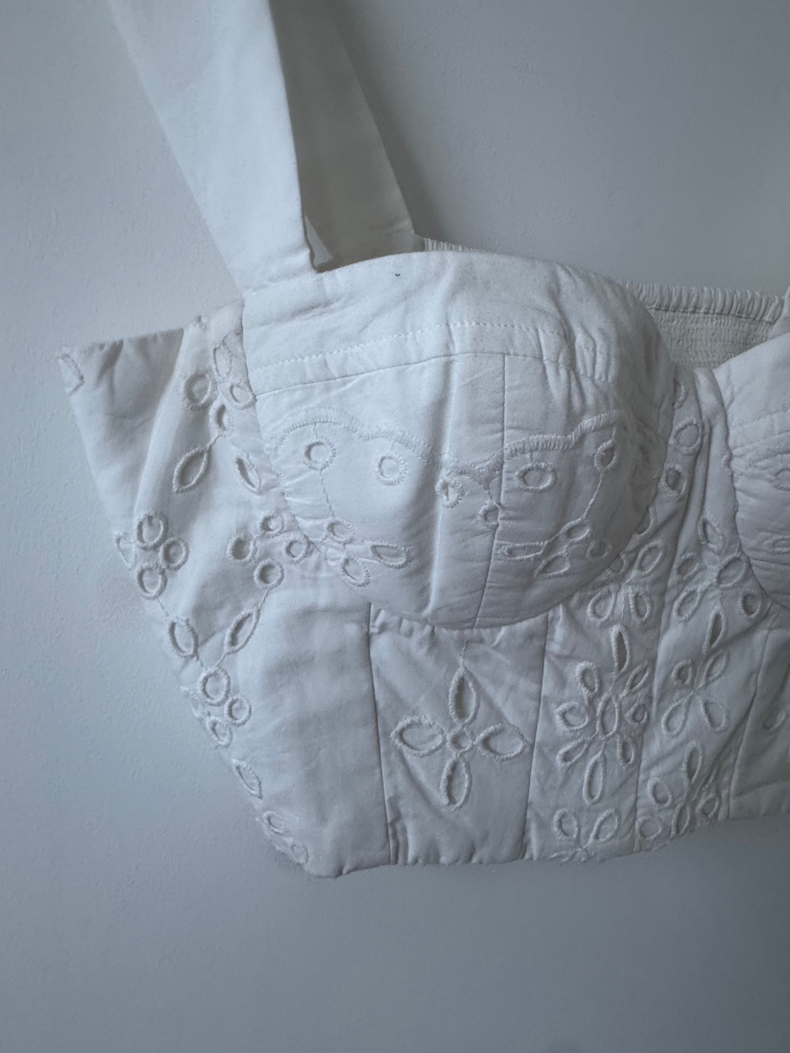 Broderie Anglaise Bralet Top | Tops