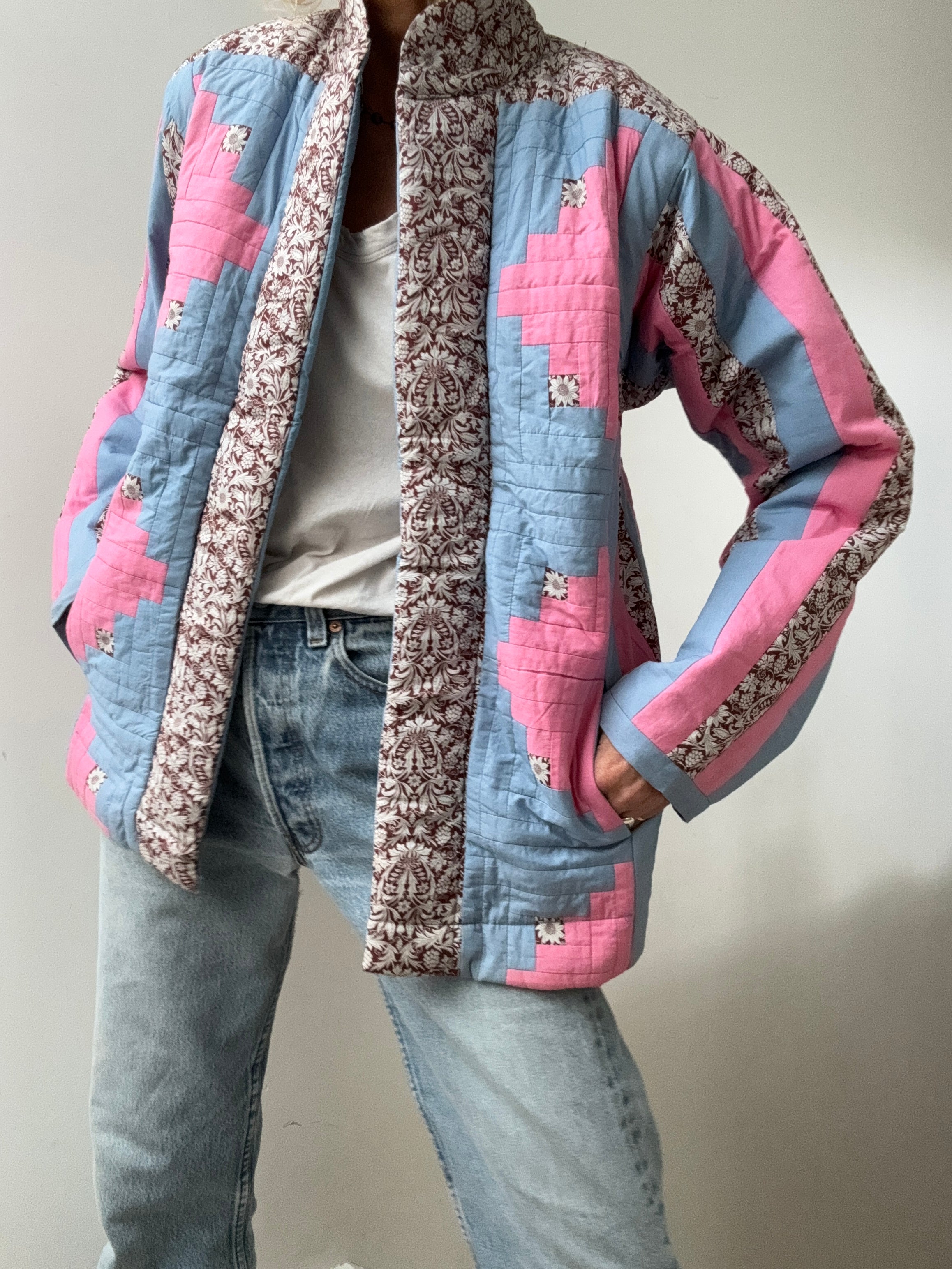 Holly Go Lightly Jackets Small Holly Go Lightly Patchwork Jacket Pink