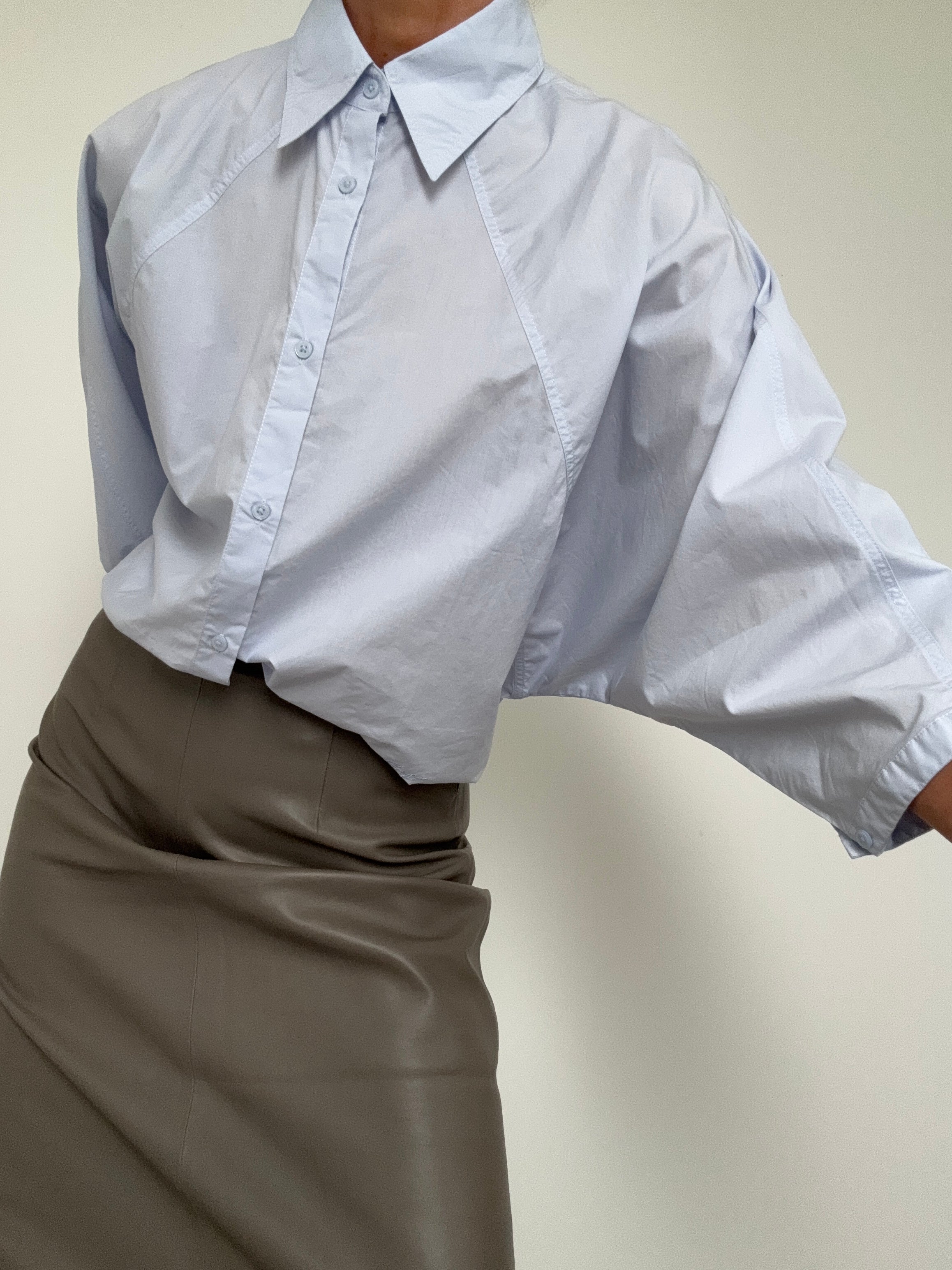 Relaxed Fit Blouse Blue | Tops