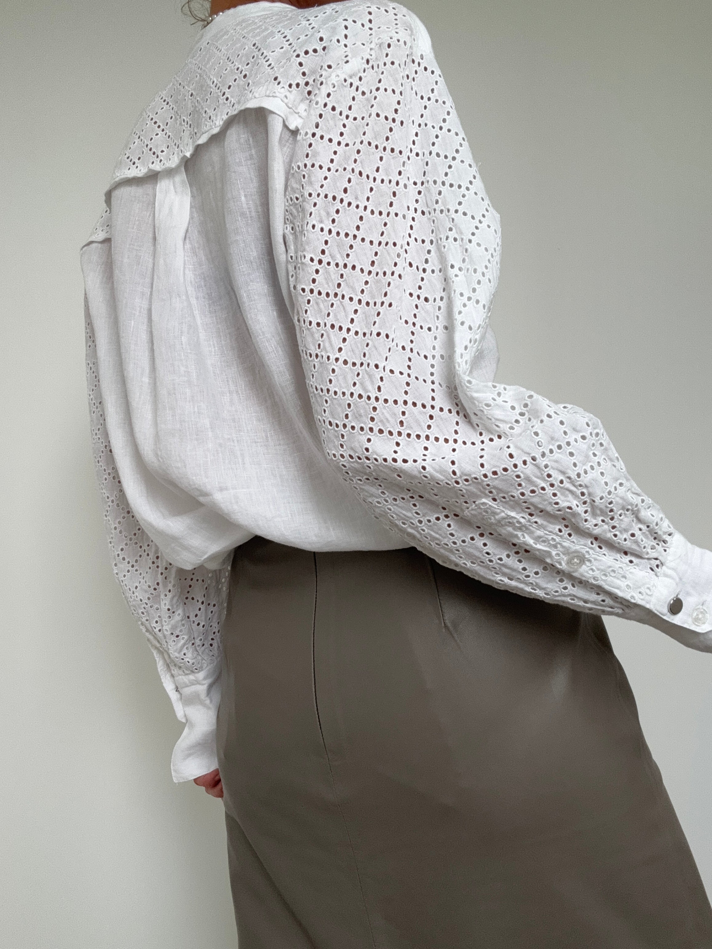 White Linen Shirt | Tops