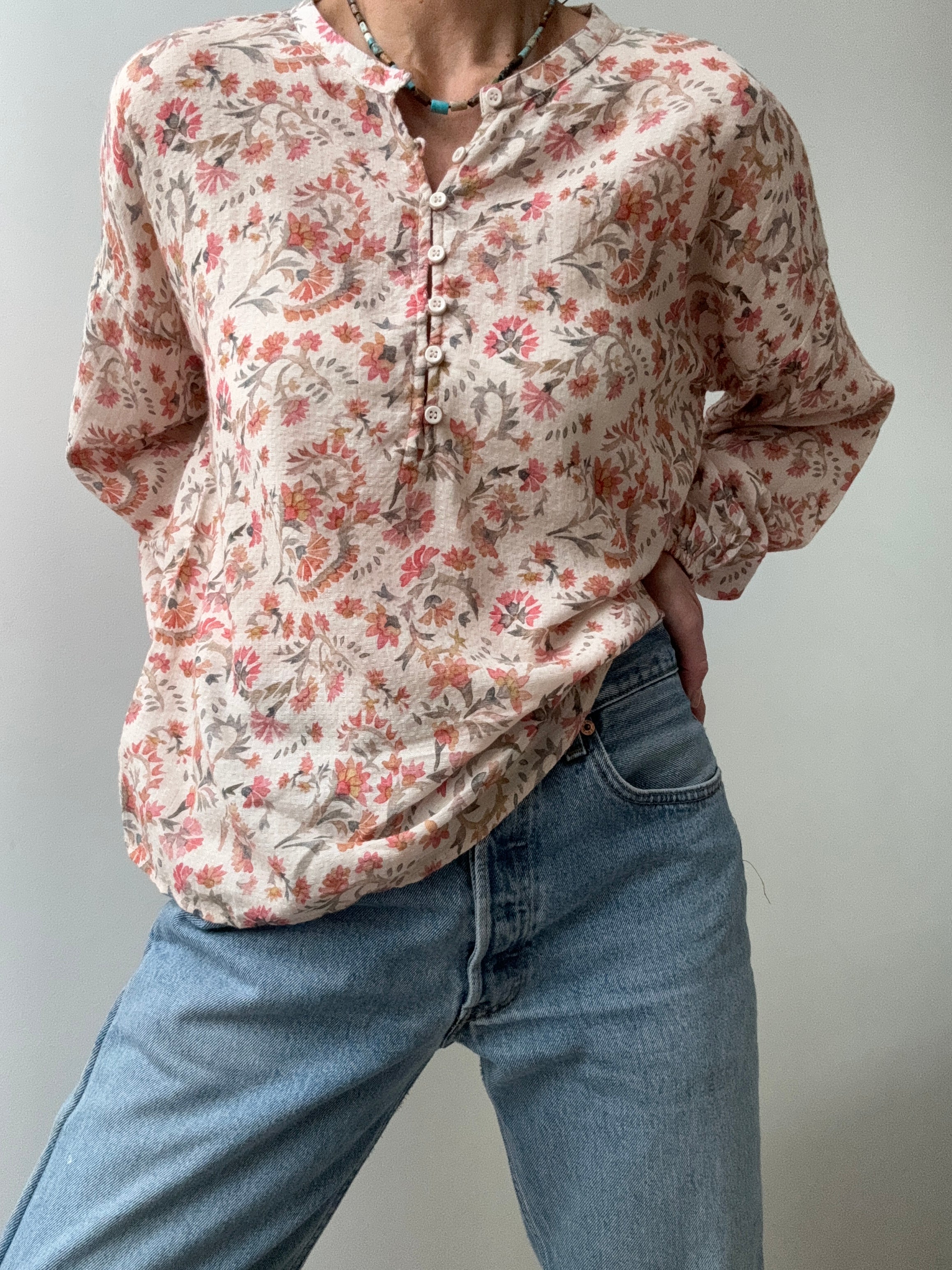 Indi & Cold Blouses Indi & Cold Soft Florals Blouse