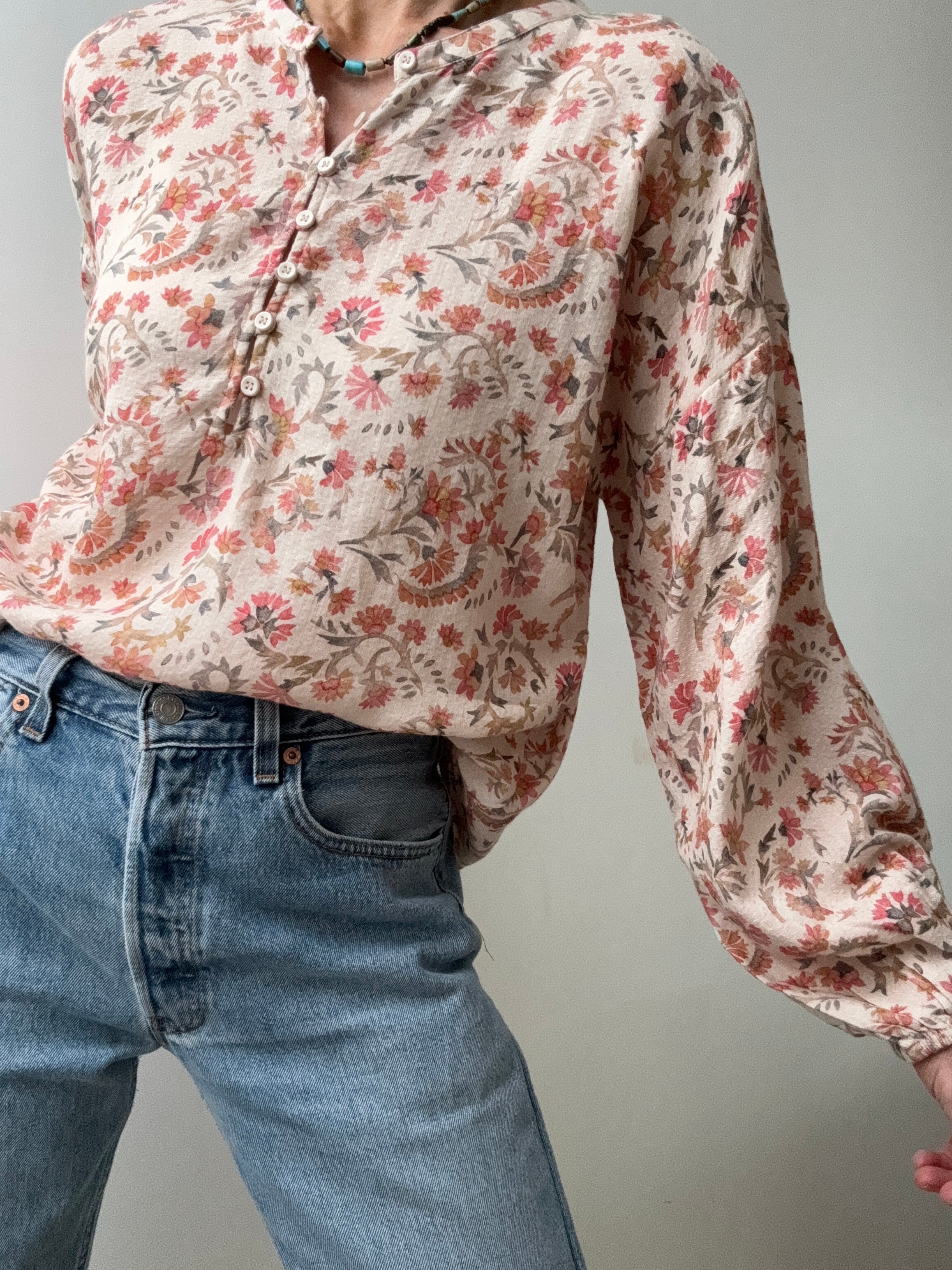 Indi & Cold Blouses Indi & Cold Soft Florals Blouse