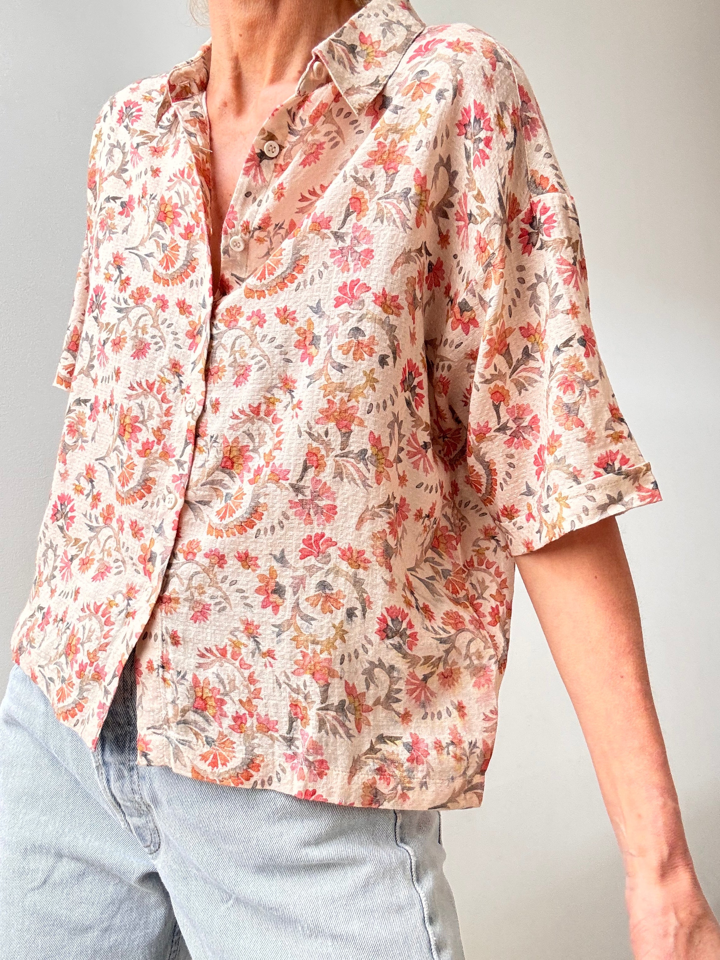 Indi & Cold Blouses Soft Floral Shirt