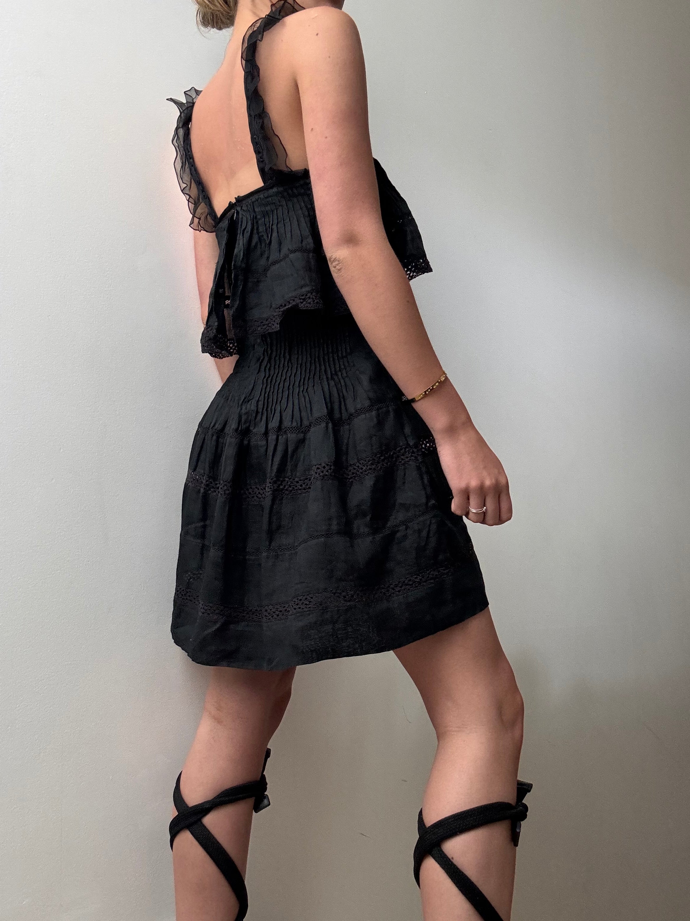 Isabel Marant Dresses Xsmall Little Black Dress Pintucks