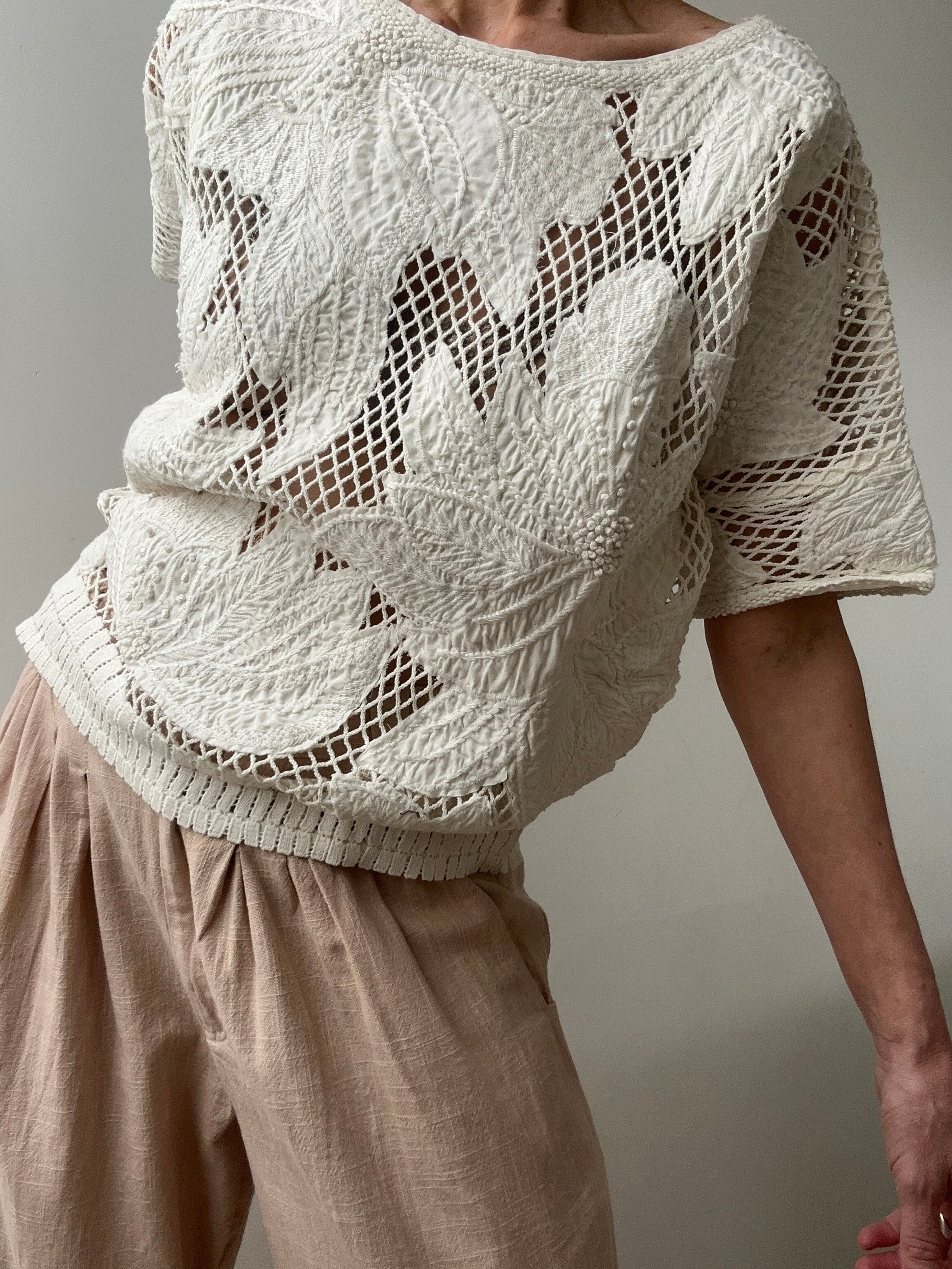 Isabel Marant Tops Calice Embroidered Top White