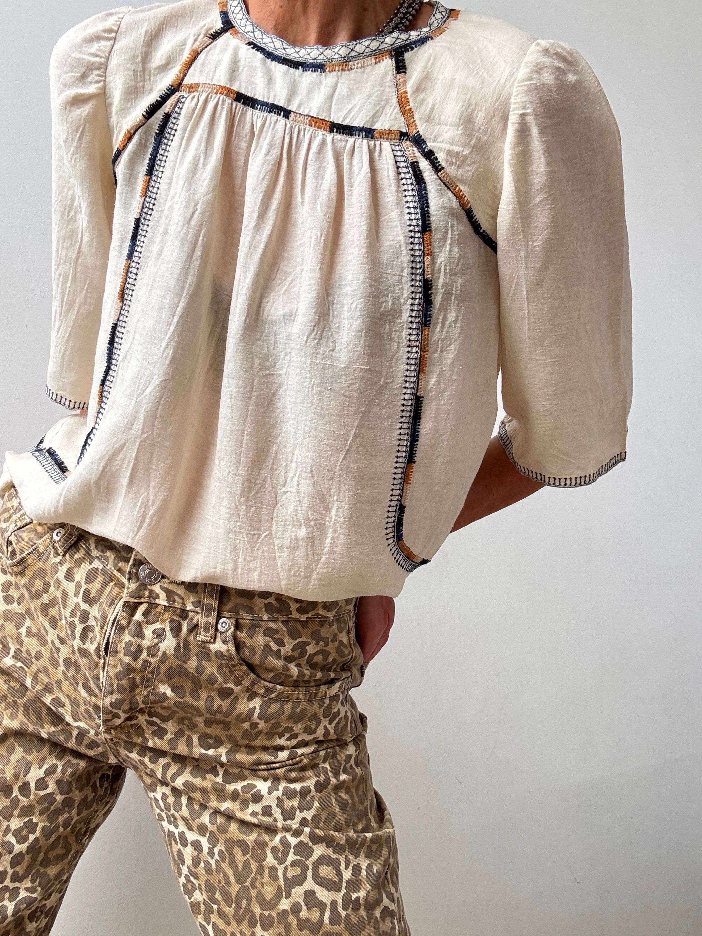 Isabel Marant Tops UK 10/ EU 38 Silk Keyhole Top