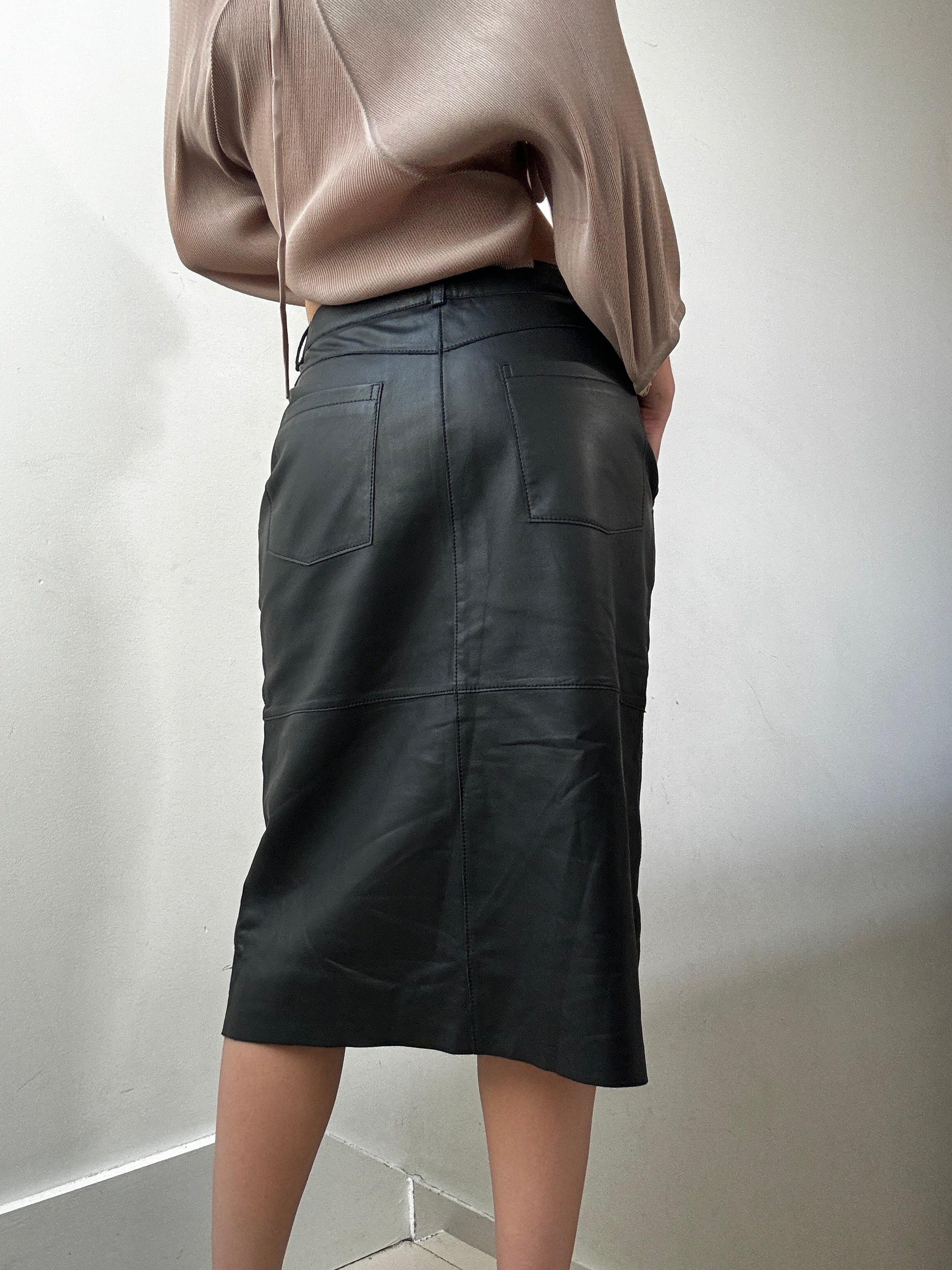 Jetsetbohemian Skirts Small Set Leather Skirt