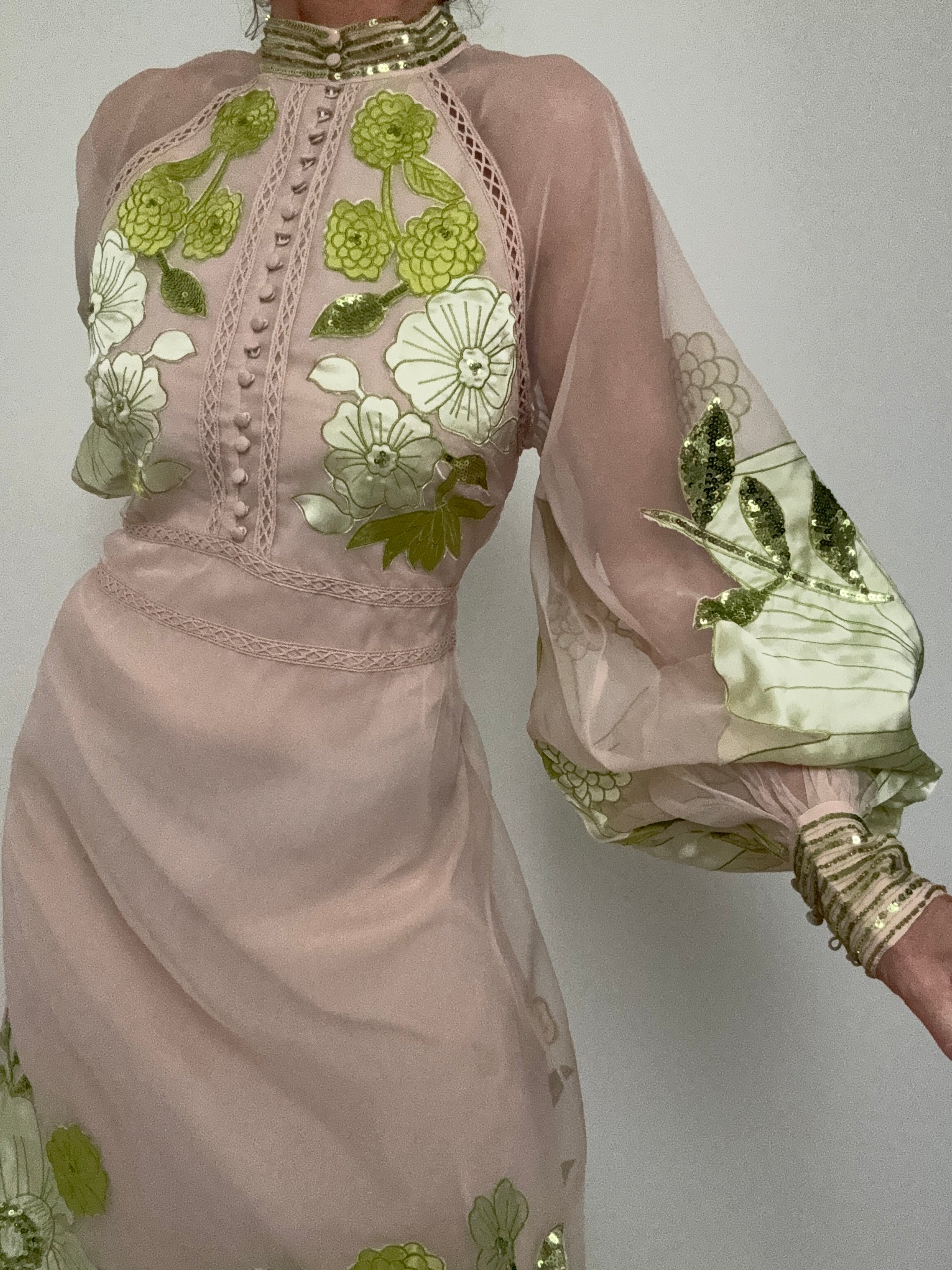 Karen Millen Dresses Organdie Applique Midi Dress