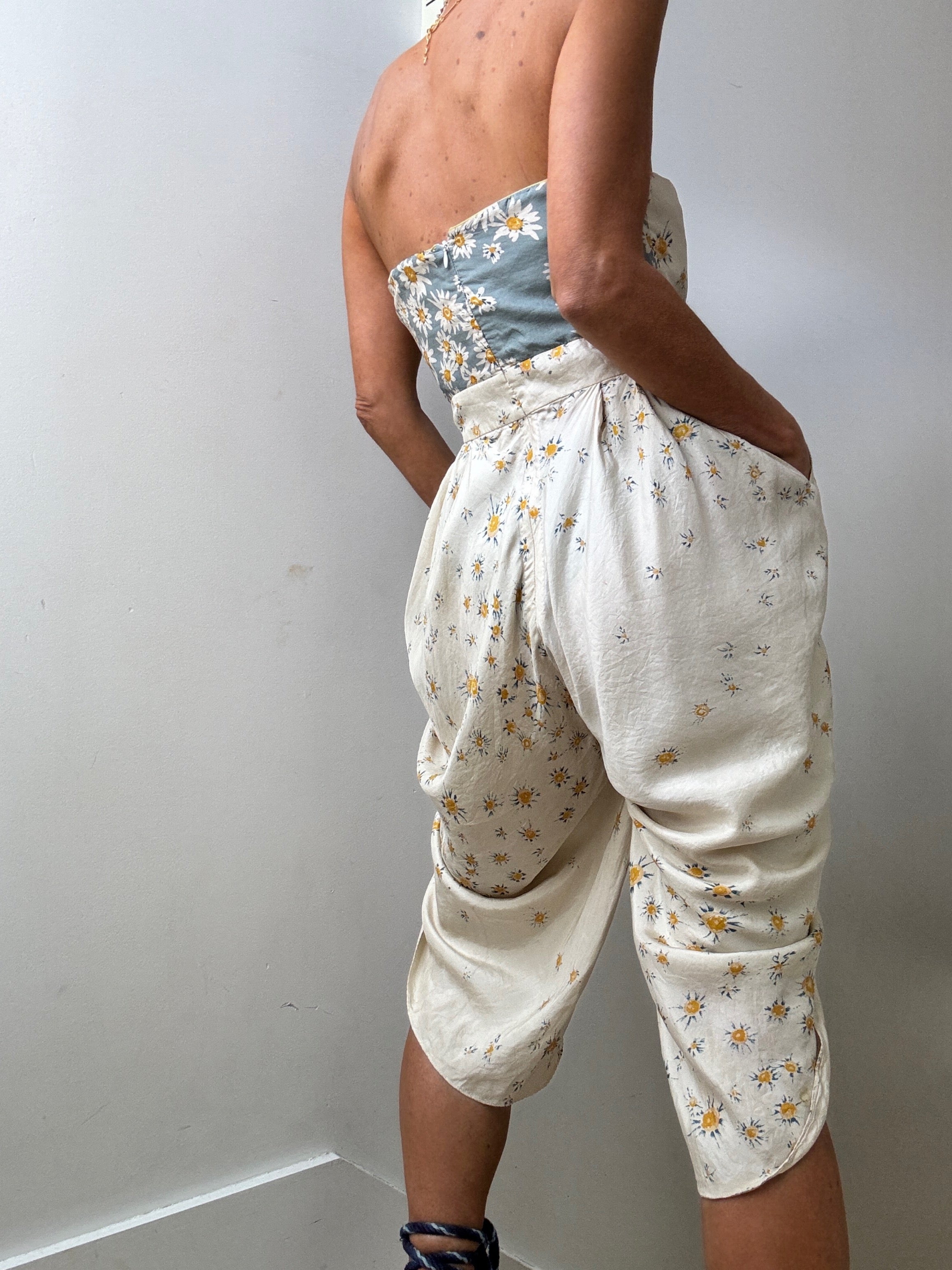 Let Me Be Jumpsuits Medium Daisy Strapless Jumpsuit