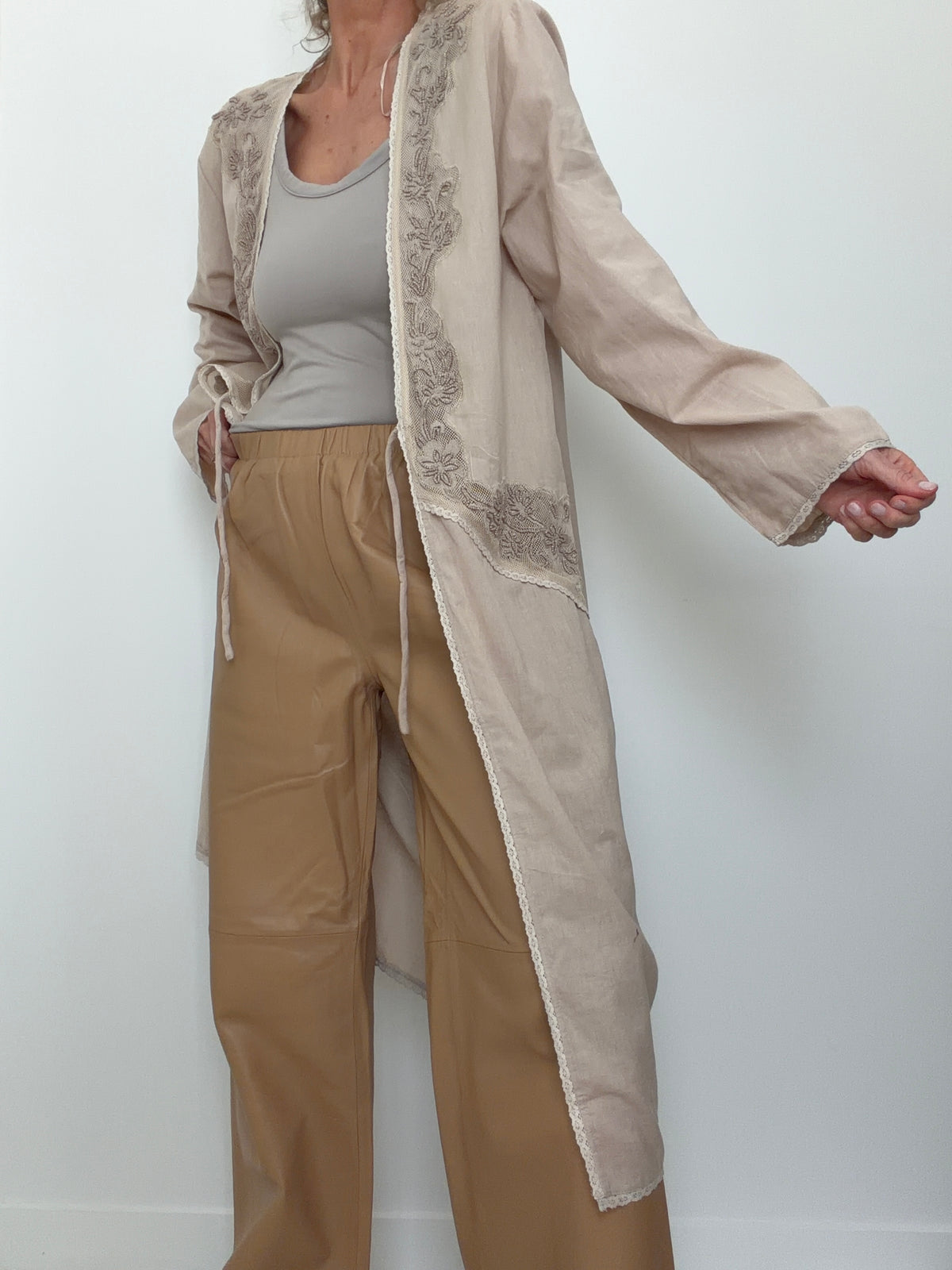 Linen Lace Kimono