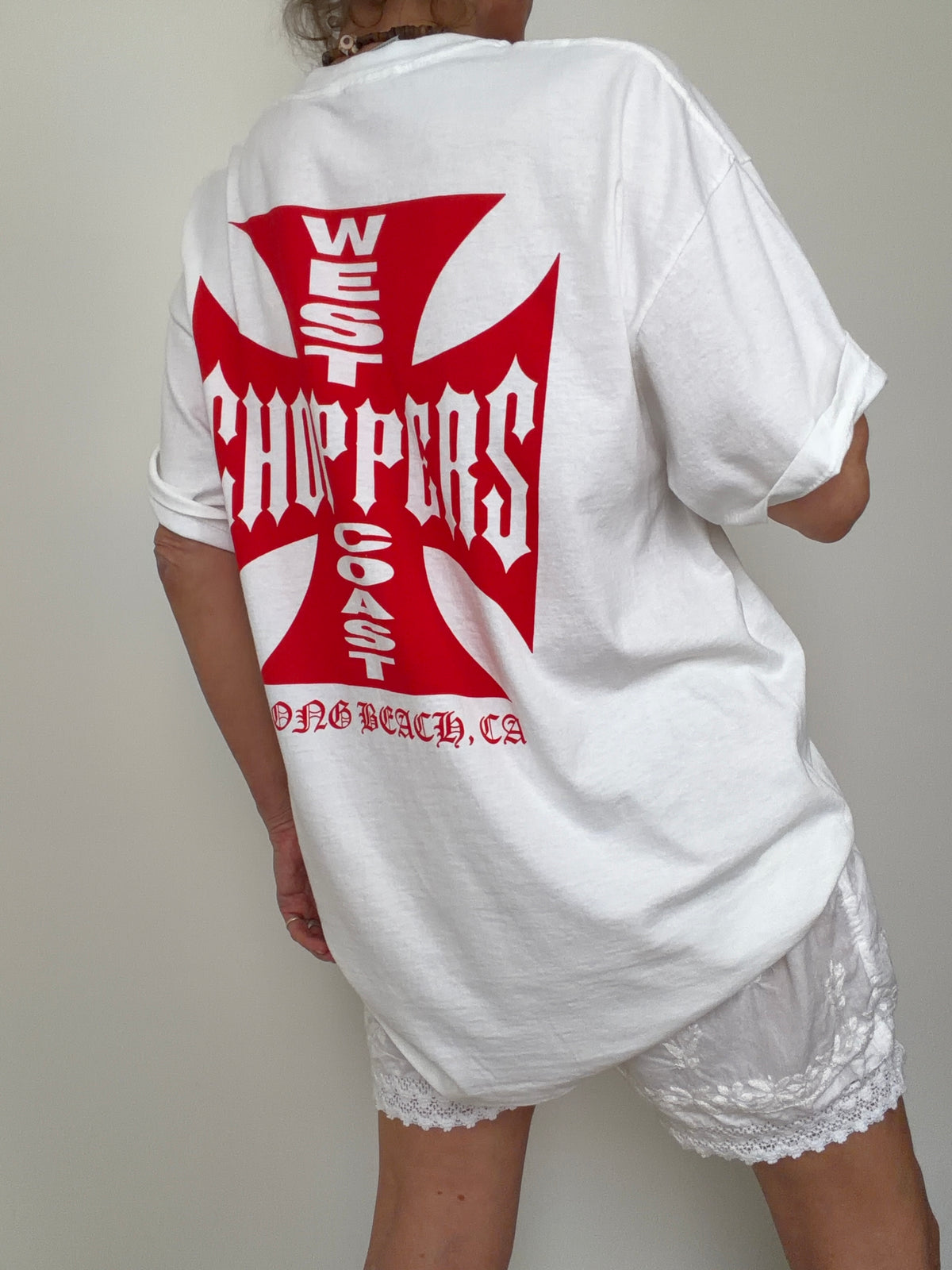 Vintage Style Choppers Red | T-Shirts