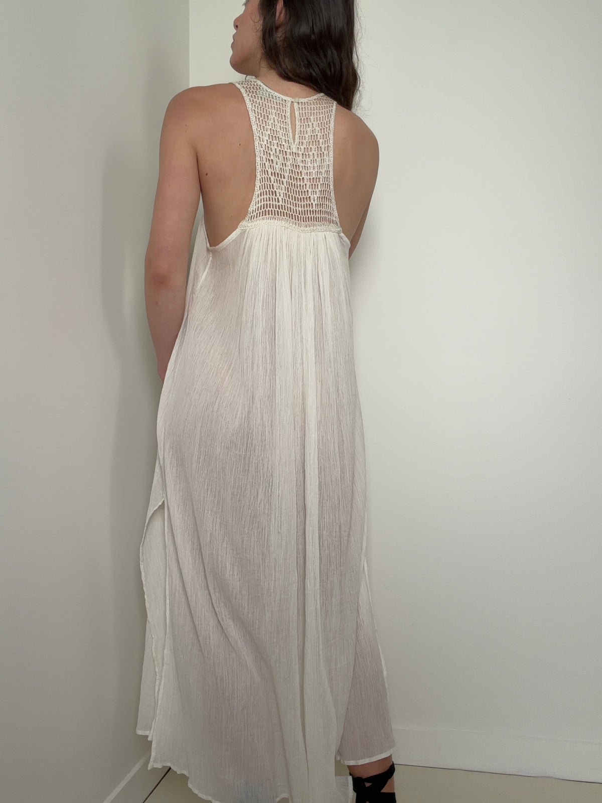 All Saints Corrs Crochet Maxi Dress