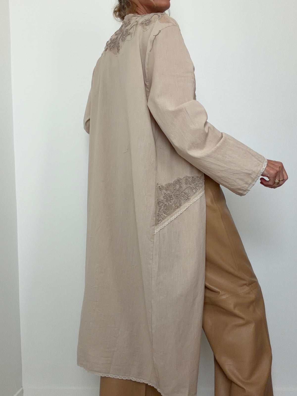 Linen Lace Kimono