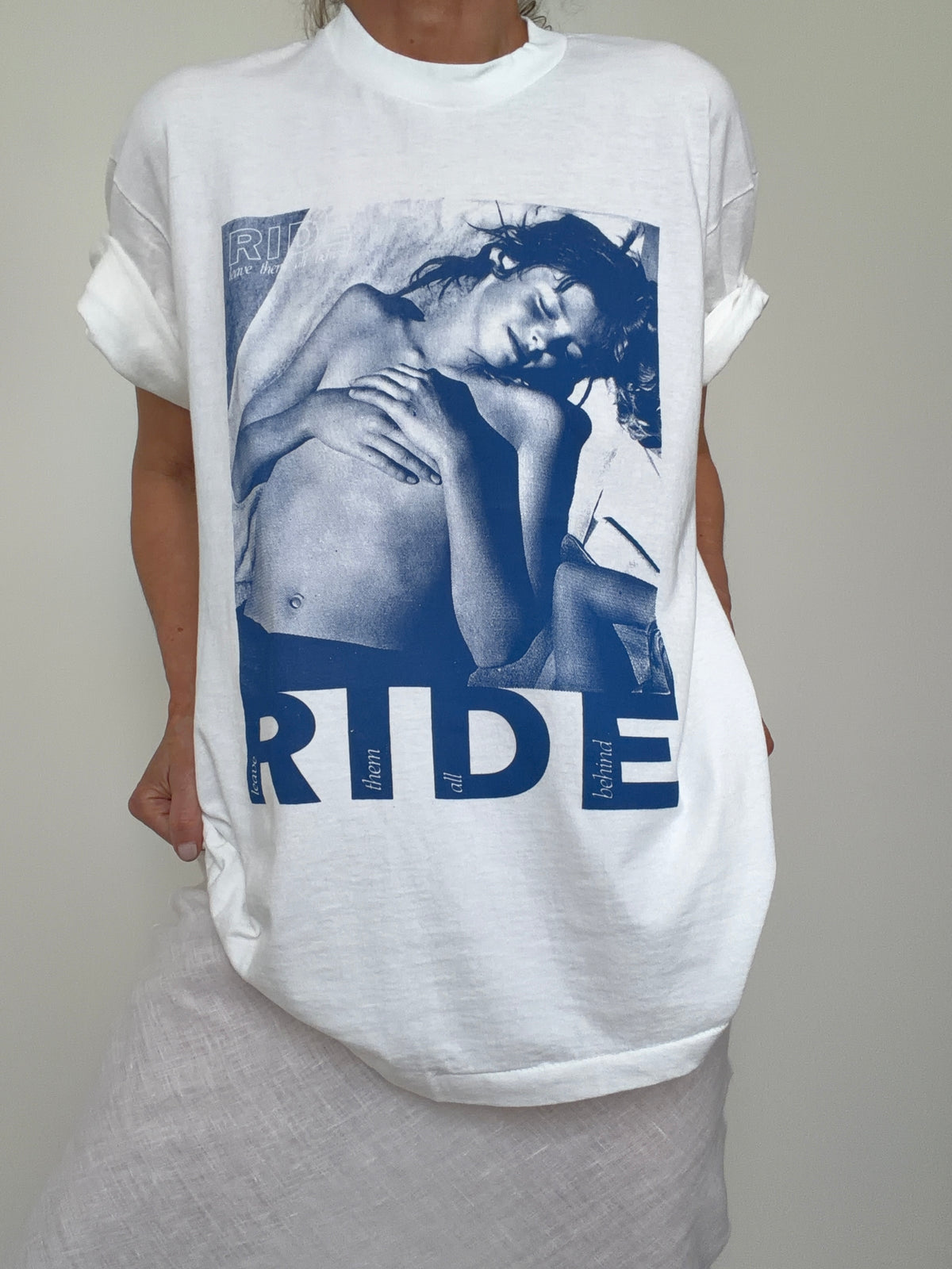 Vintage Style Ride Tee Blue | T-Shirts