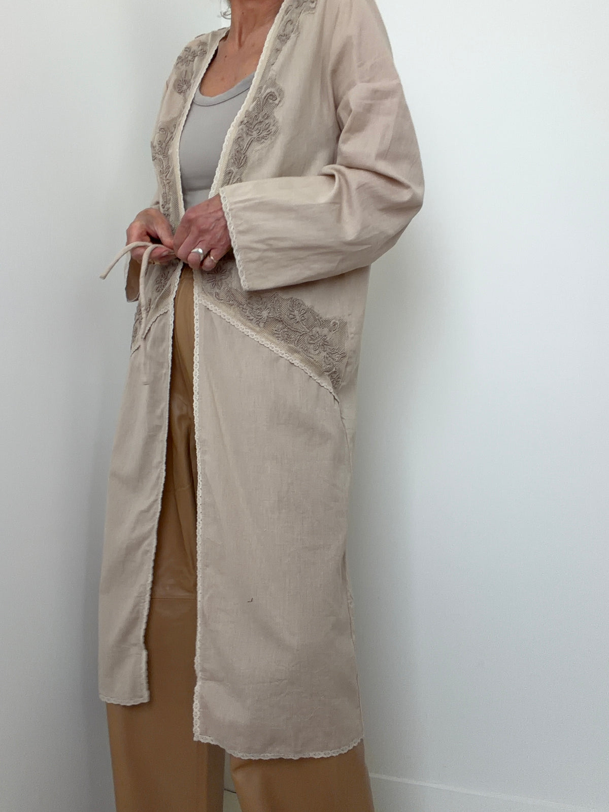 Linen Lace Kimono