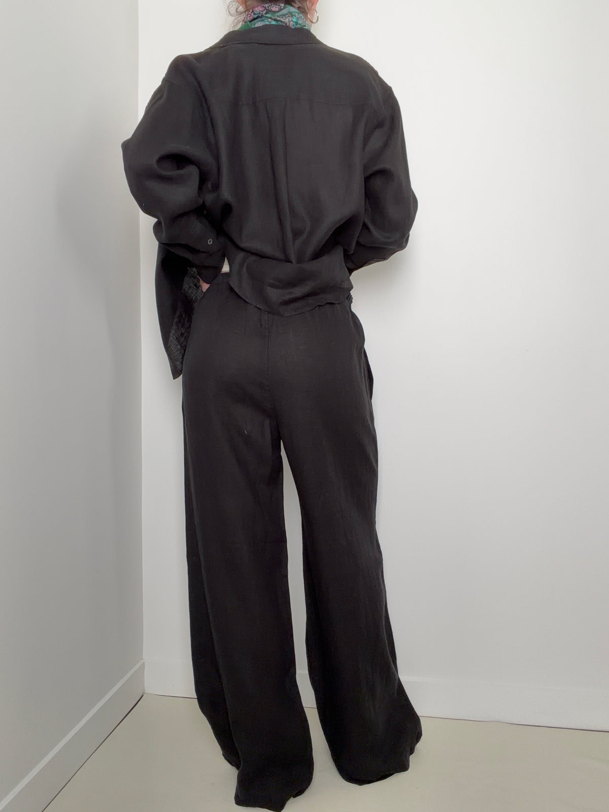Linen Pant Black