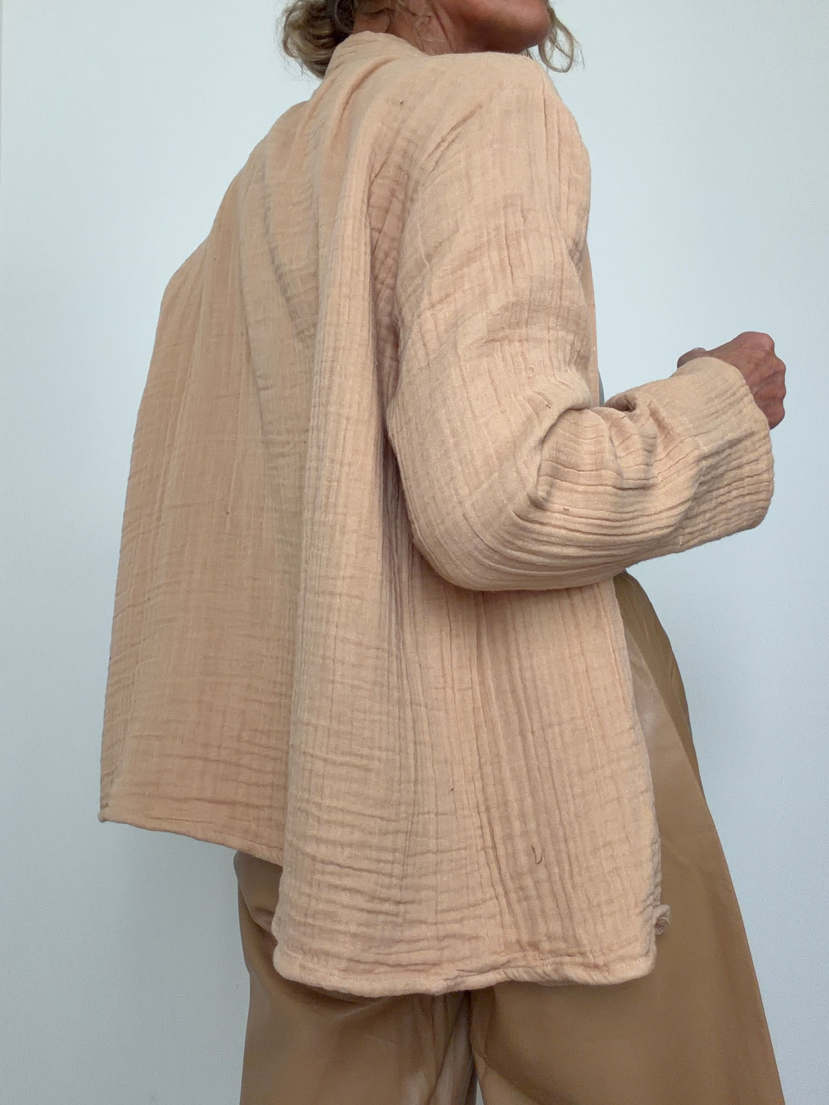 Gauze Kimono Sand