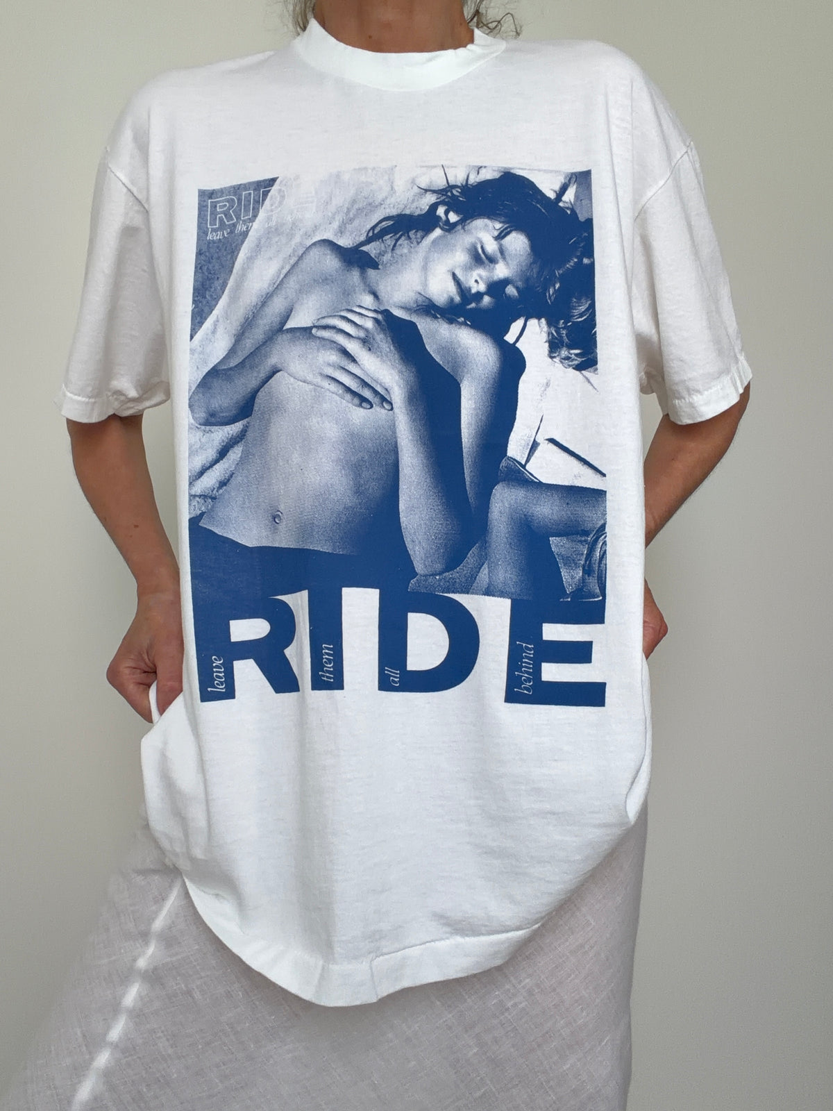 Vintage Style Ride Tee Blue | T-Shirts