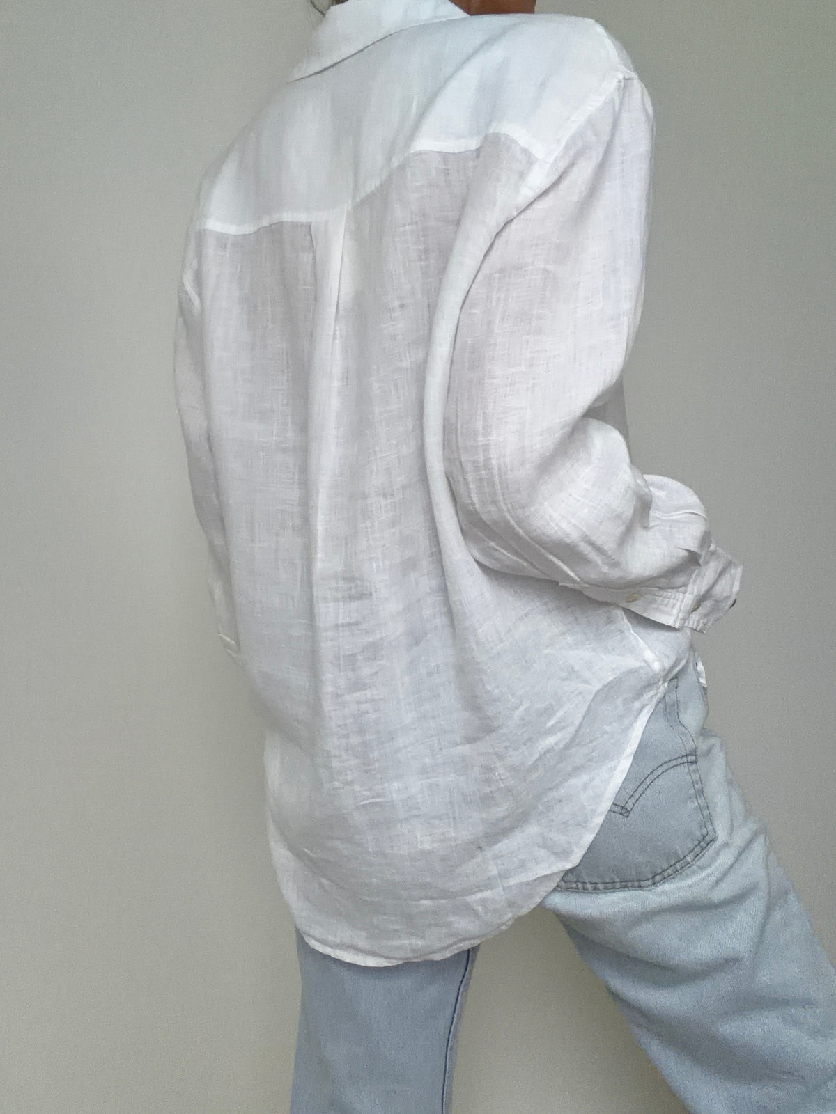 Linen Oversized Shirt White