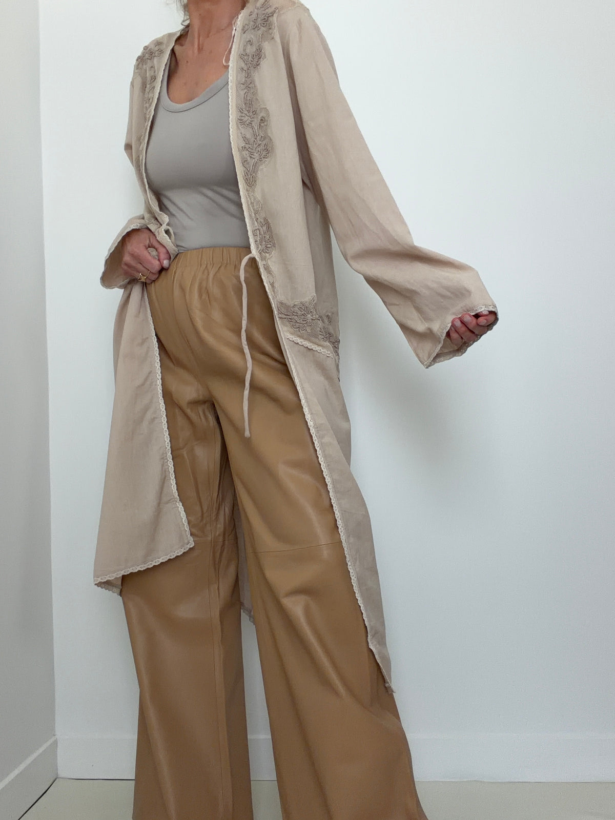Linen Lace Kimono