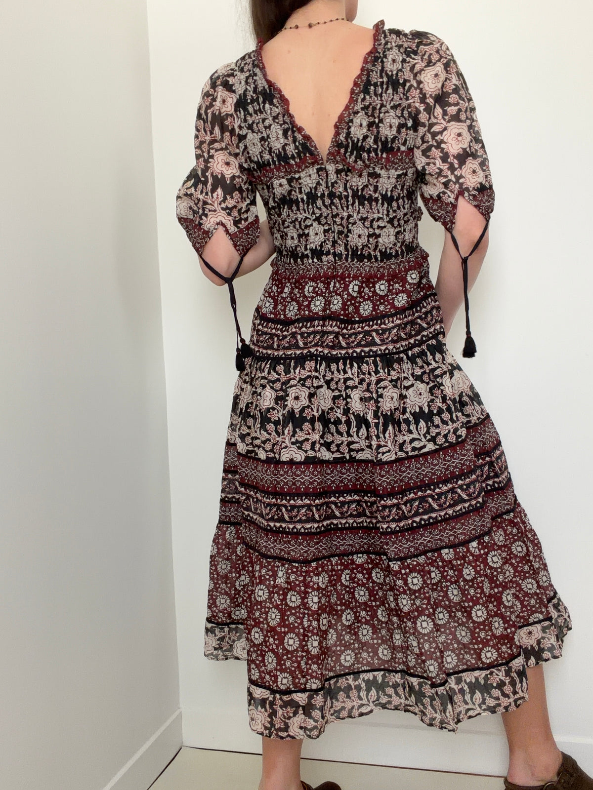Danae Print Puff Sleeve Dress