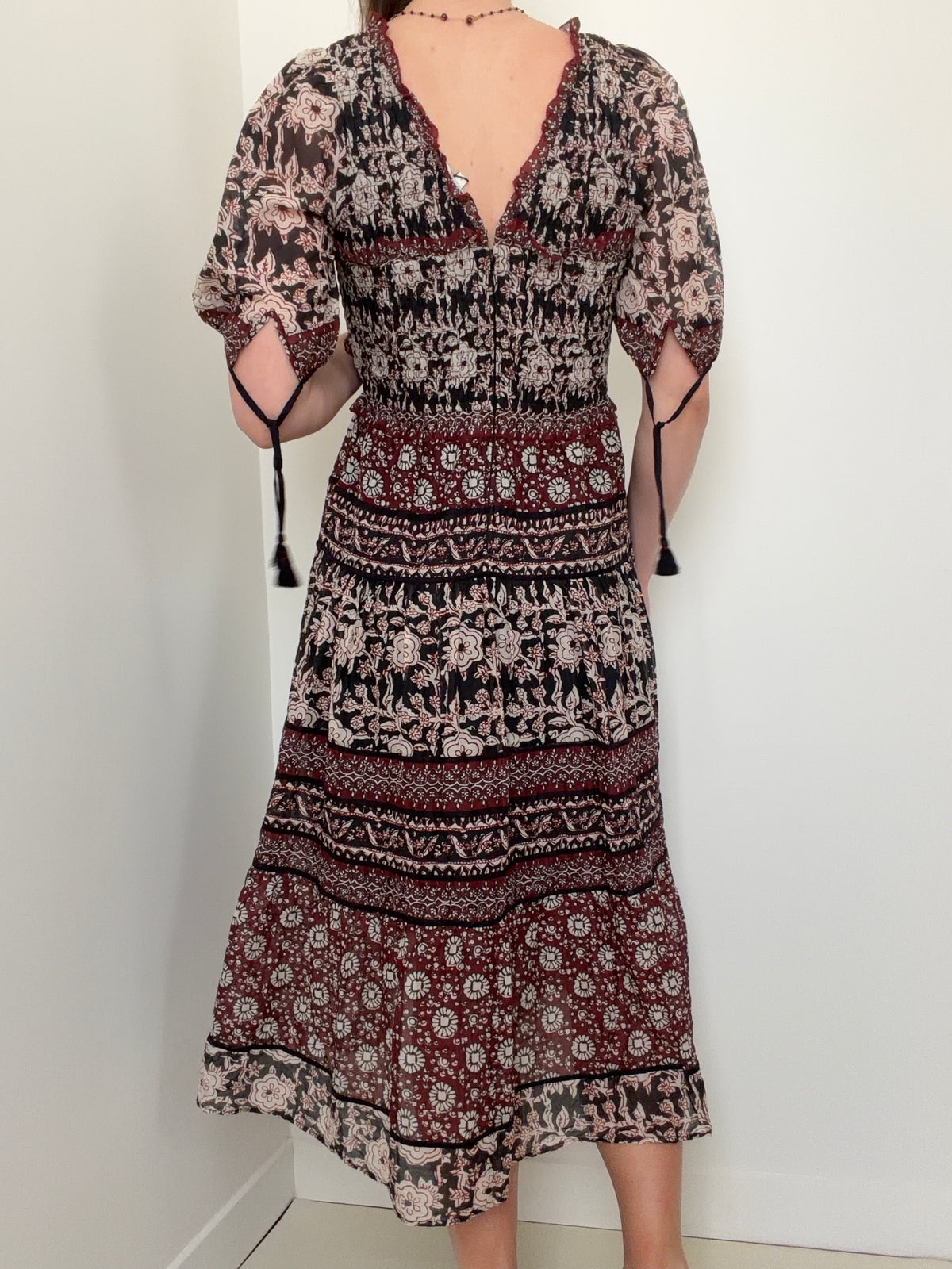 Danae Print Puff Sleeve Dress