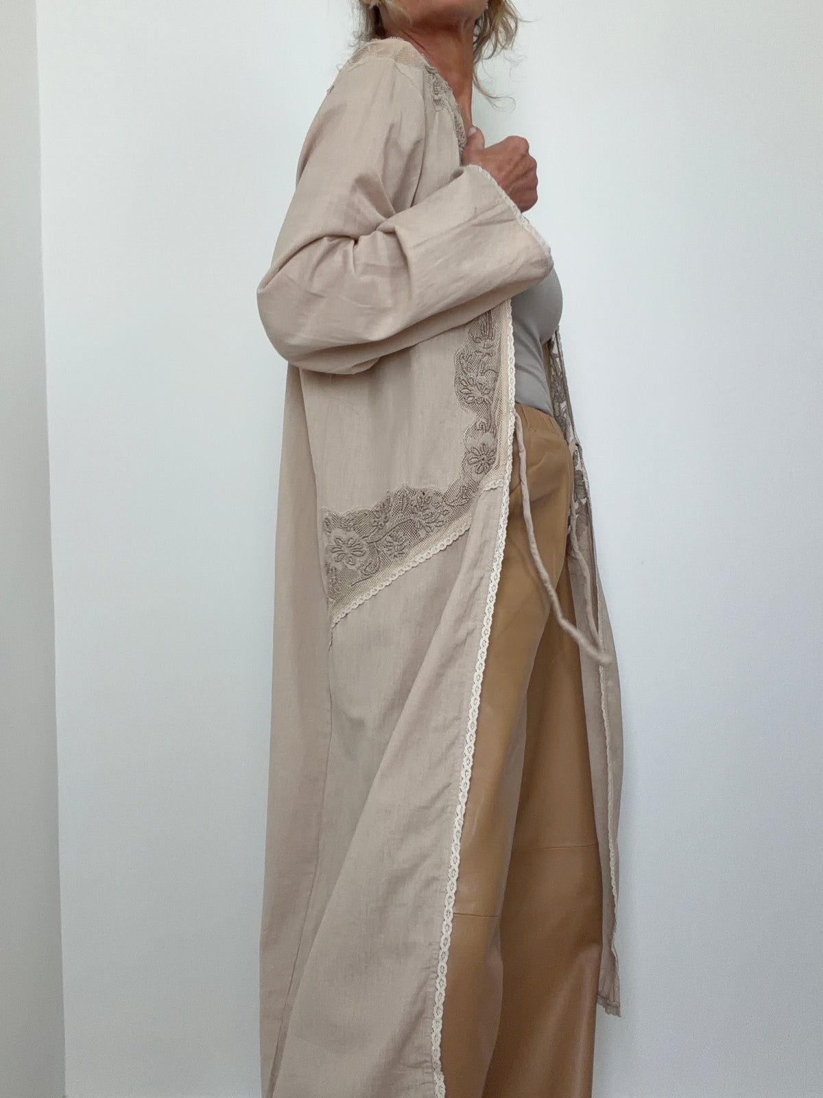 Linen Lace Kimono