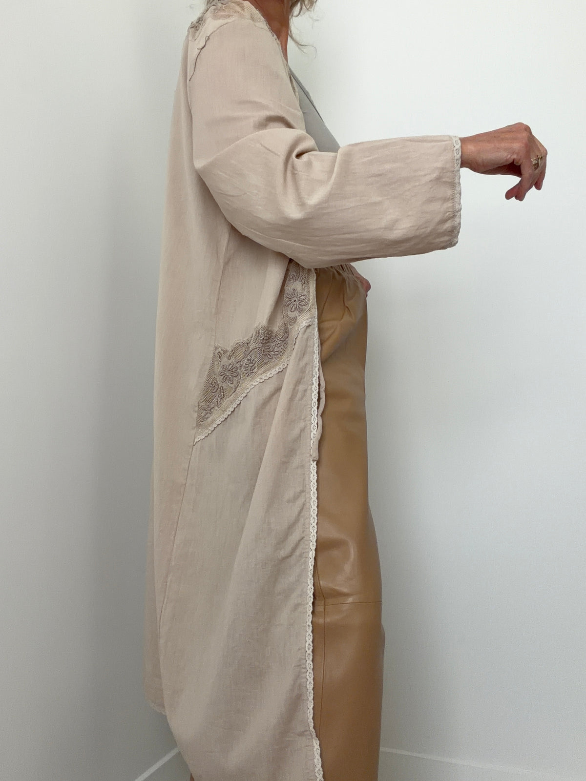 Linen Lace Kimono