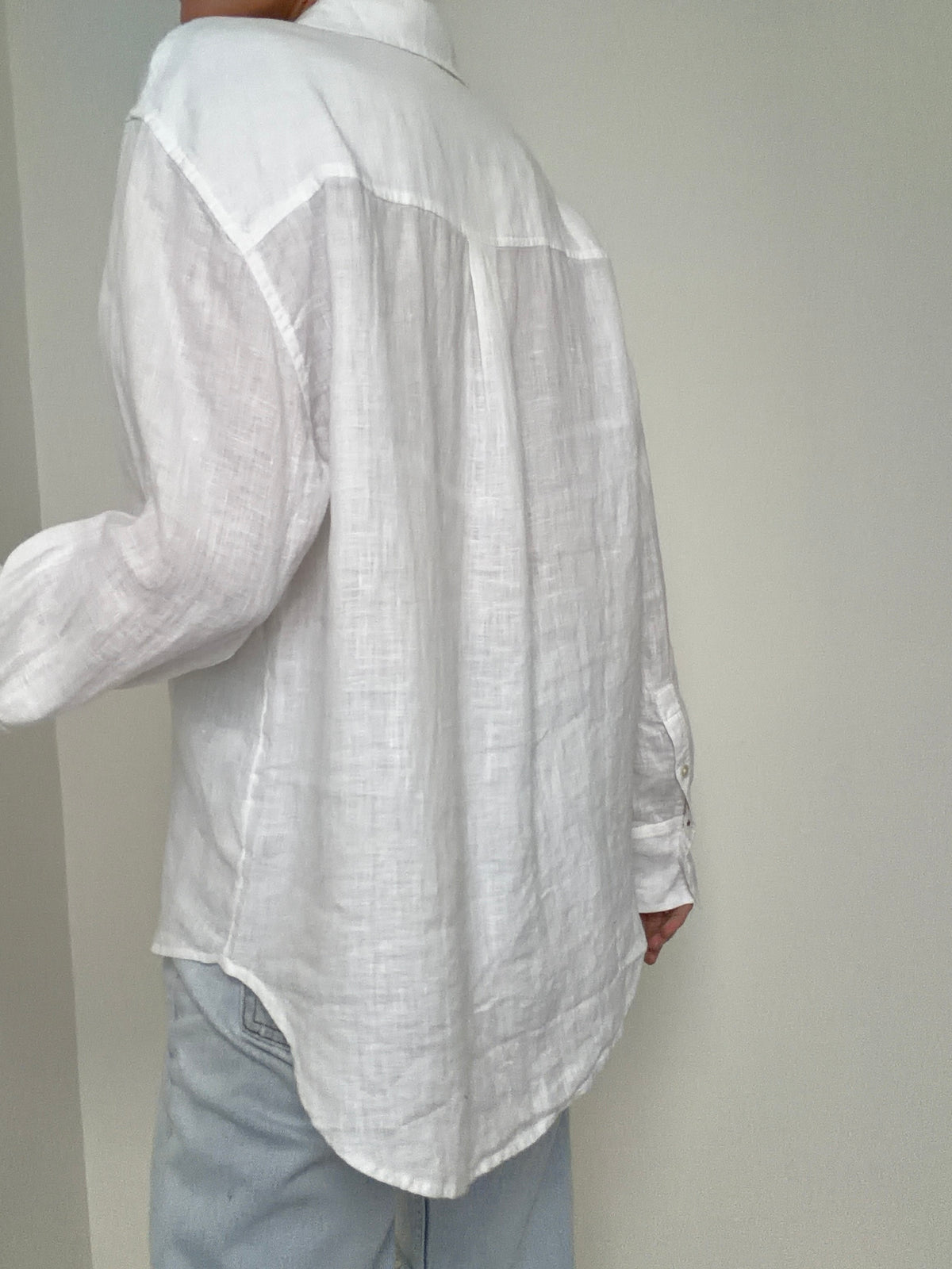 Linen Oversized Shirt White