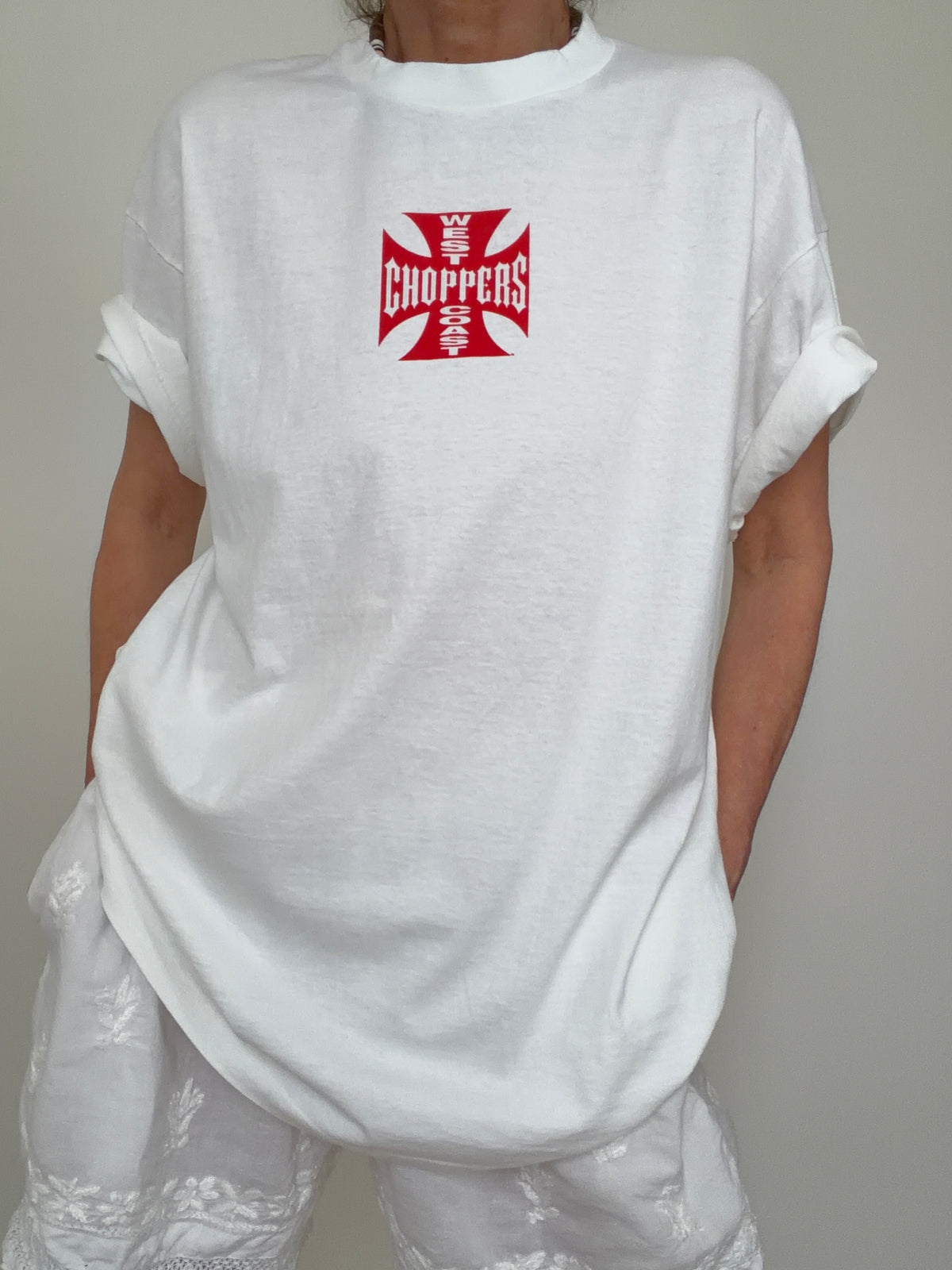 Vintage Style Choppers Red | T-Shirts