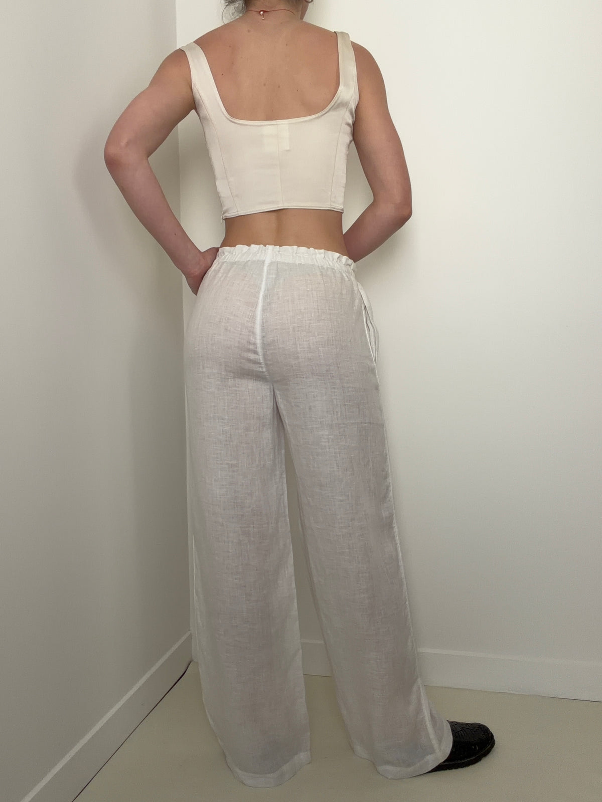 Linen Pant White