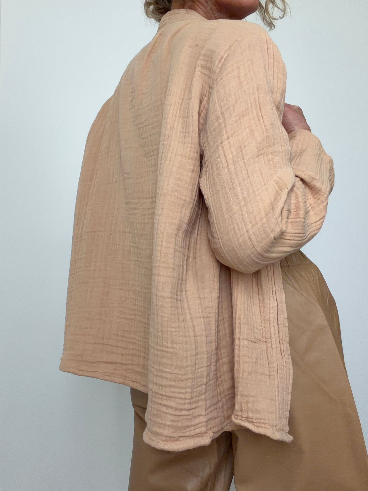 Gauze Kimono Sand
