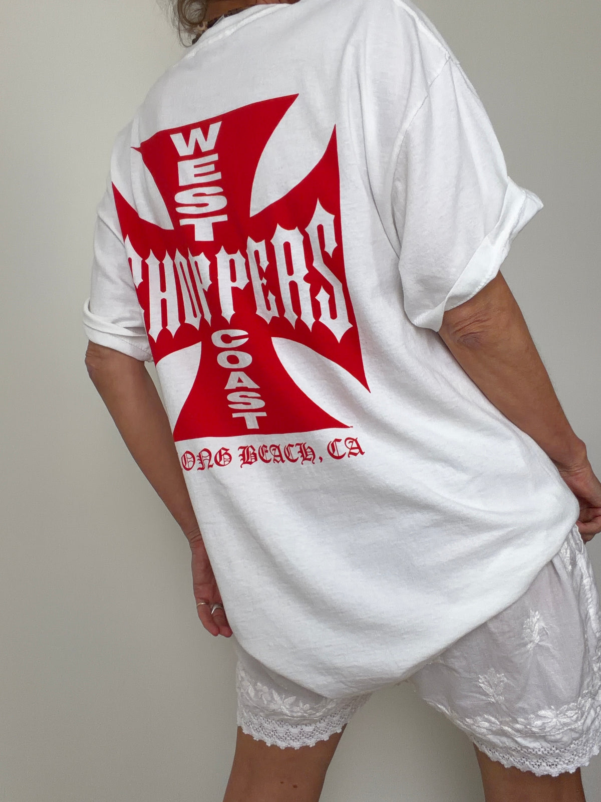Vintage Style Choppers Red | T-Shirts