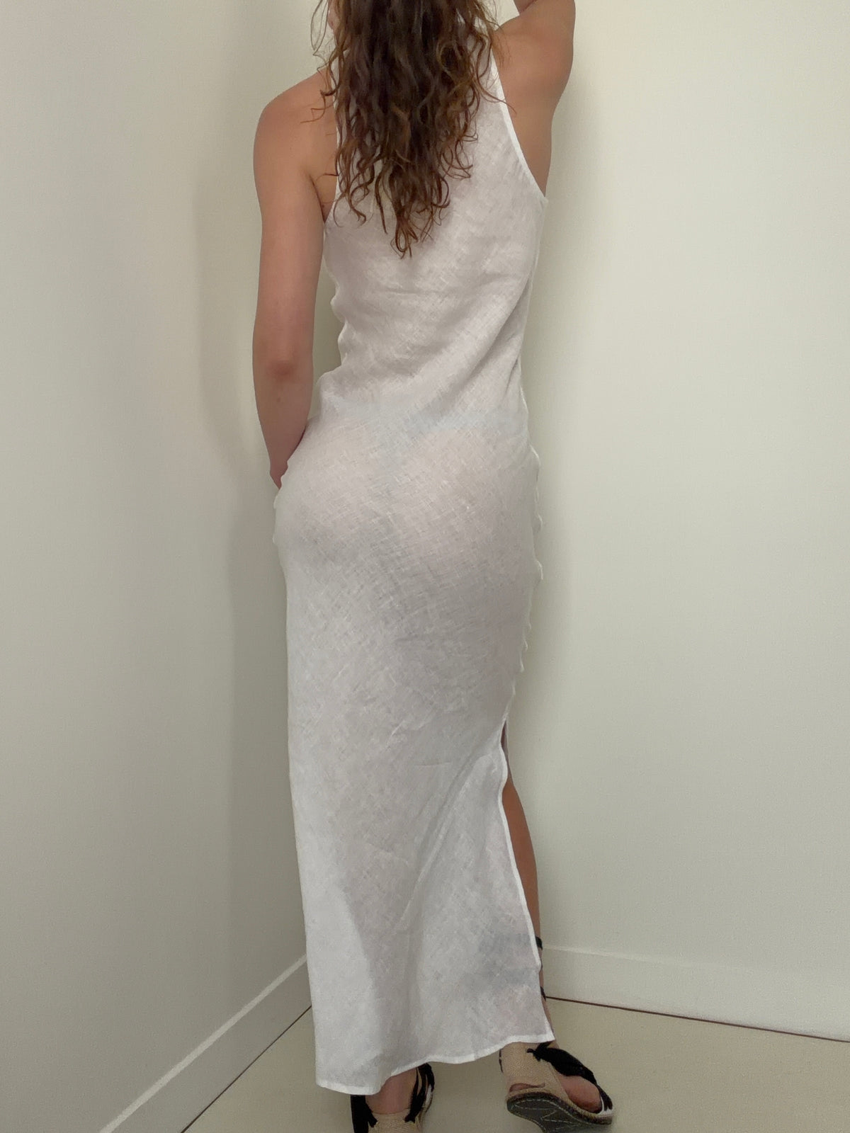 Linen Dress White | Dresses