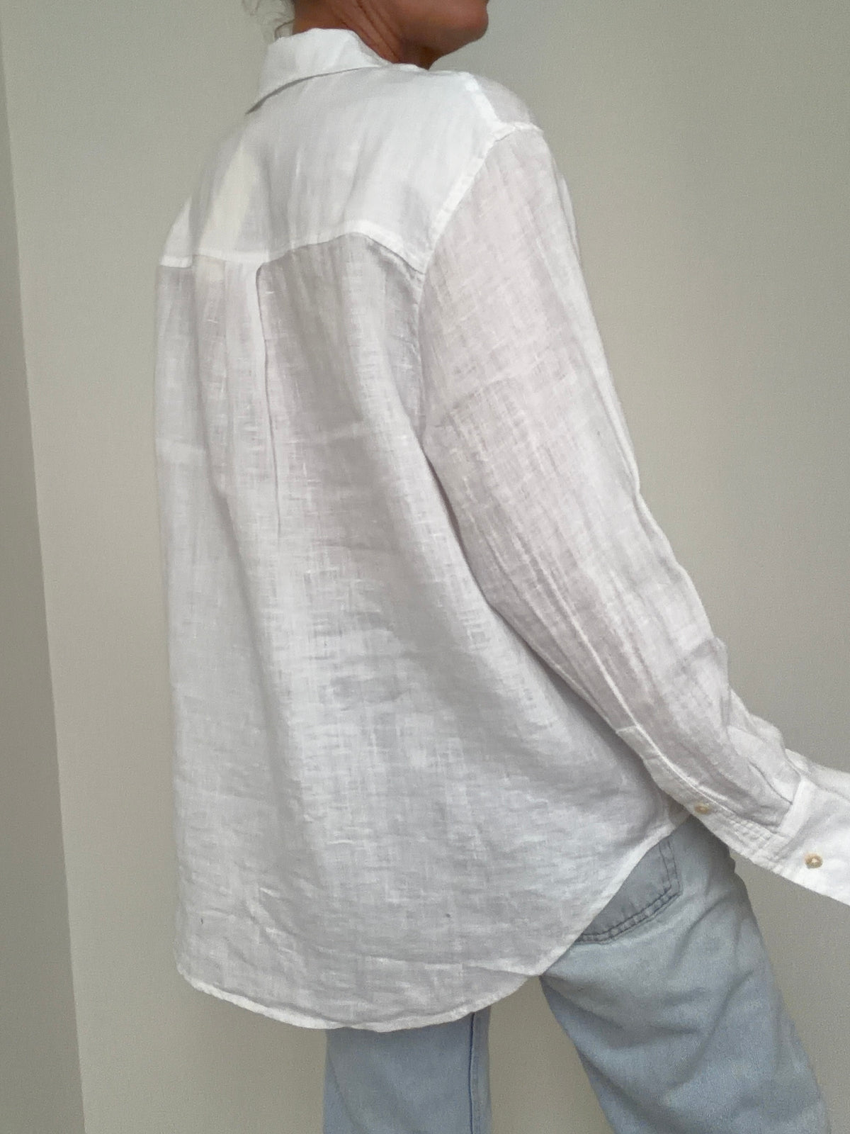 Linen Oversized Shirt White