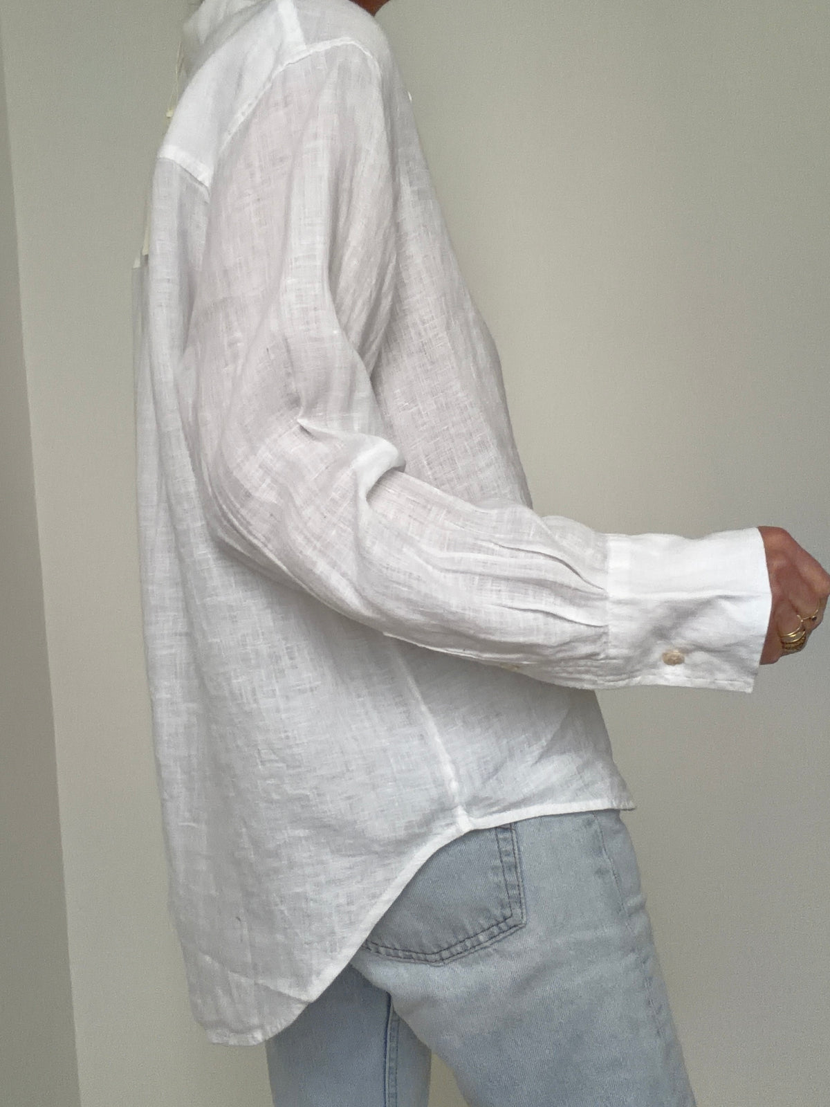 Linen Oversized Shirt White