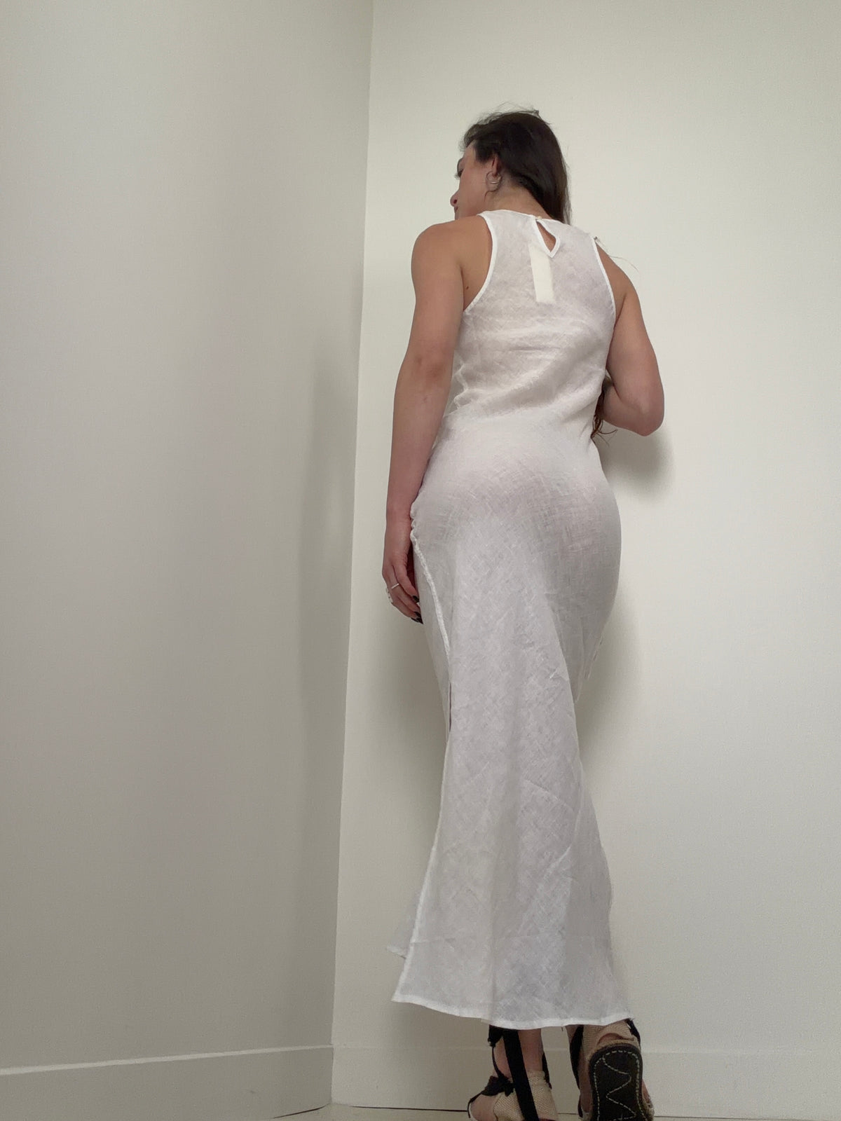 Linen Dress White | Dresses