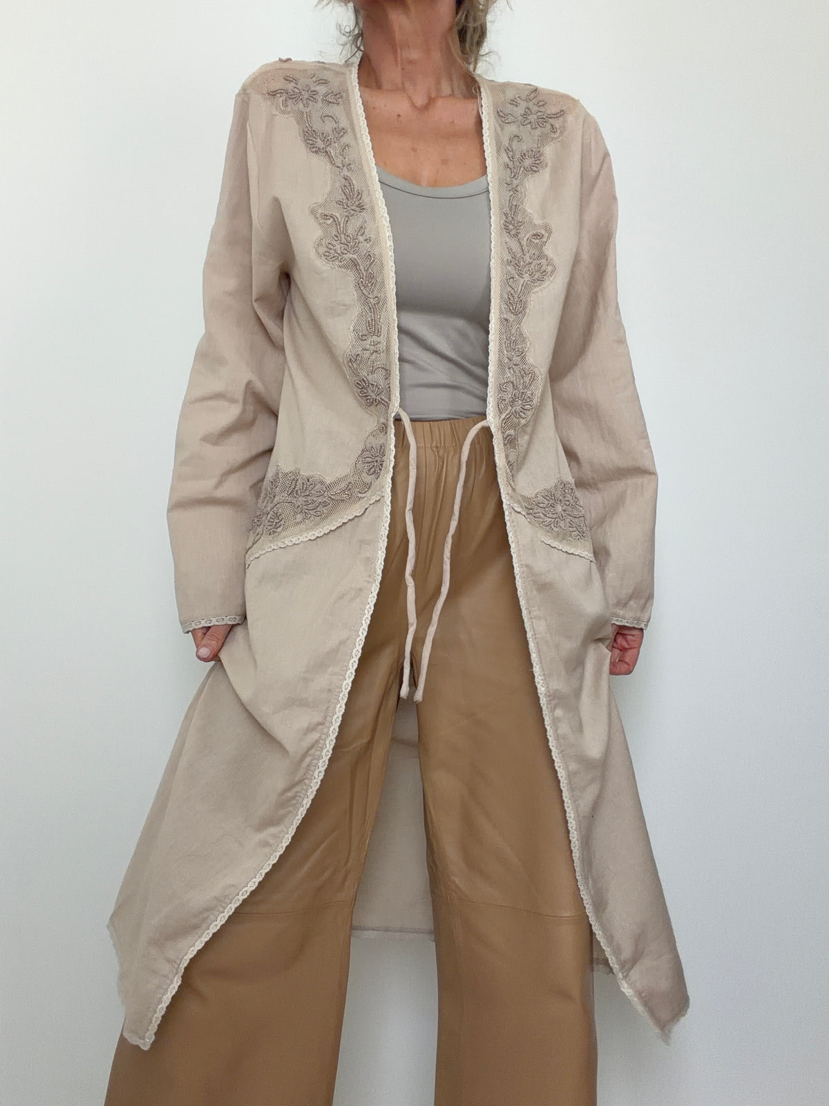 Linen Lace Kimono