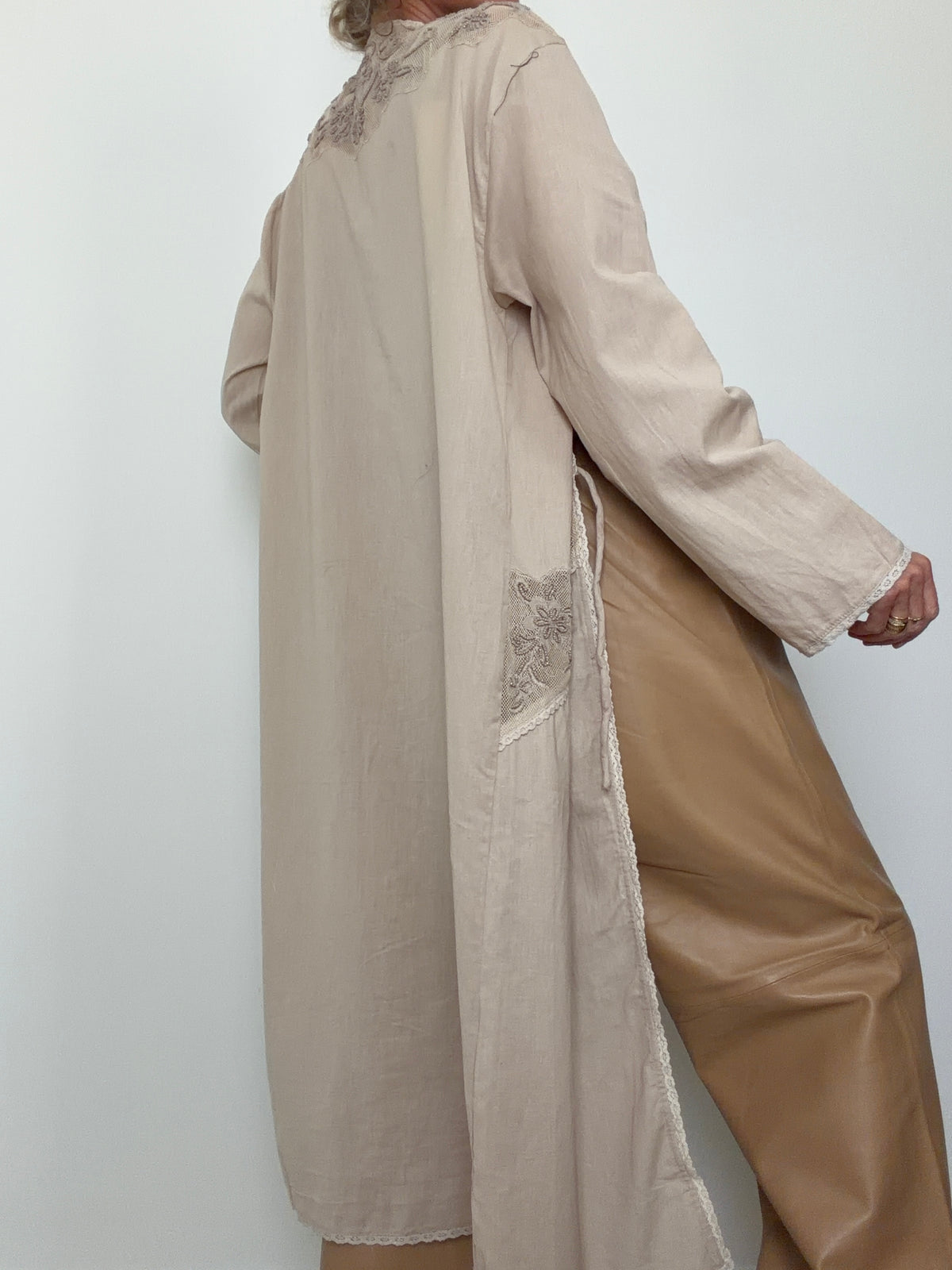 Linen Lace Kimono