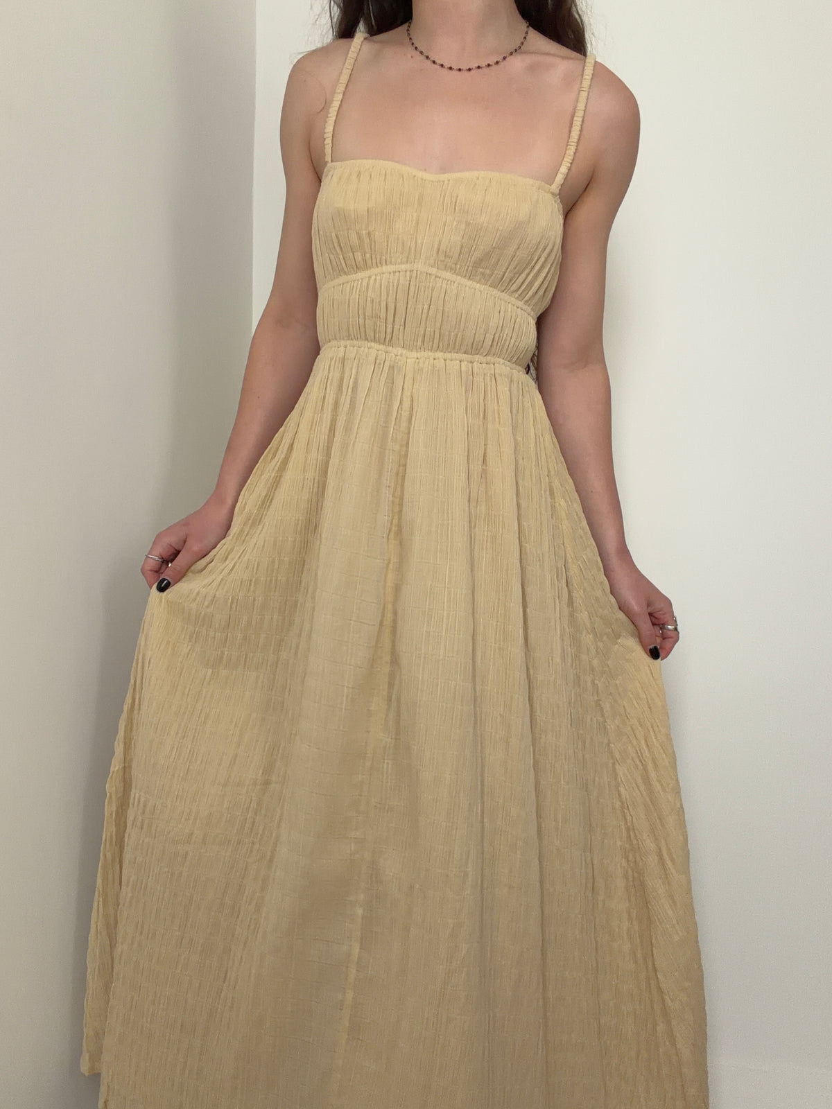 Hope & May Crinkle Maxi Dress
