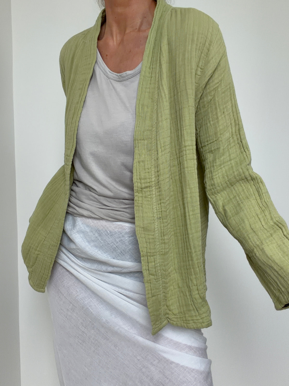 Gauze Kimono Pistachio