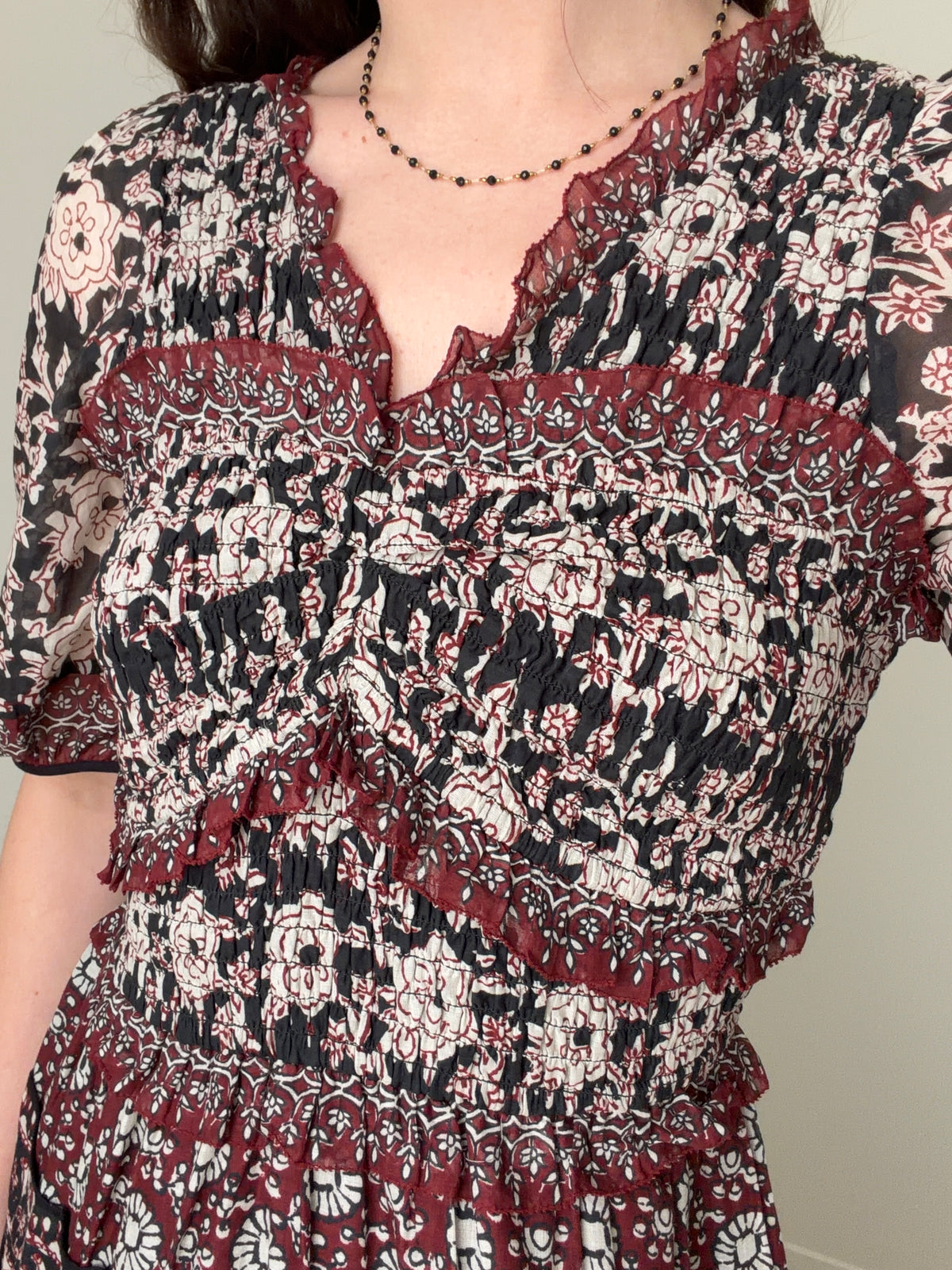 Danae Print Puff Sleeve Dress