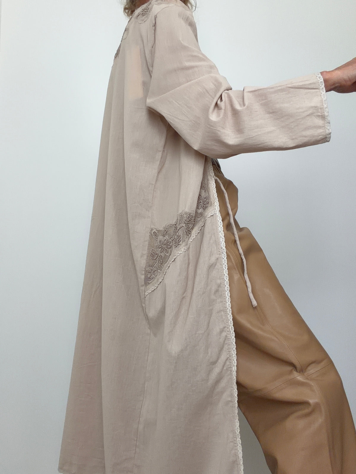 Linen Lace Kimono