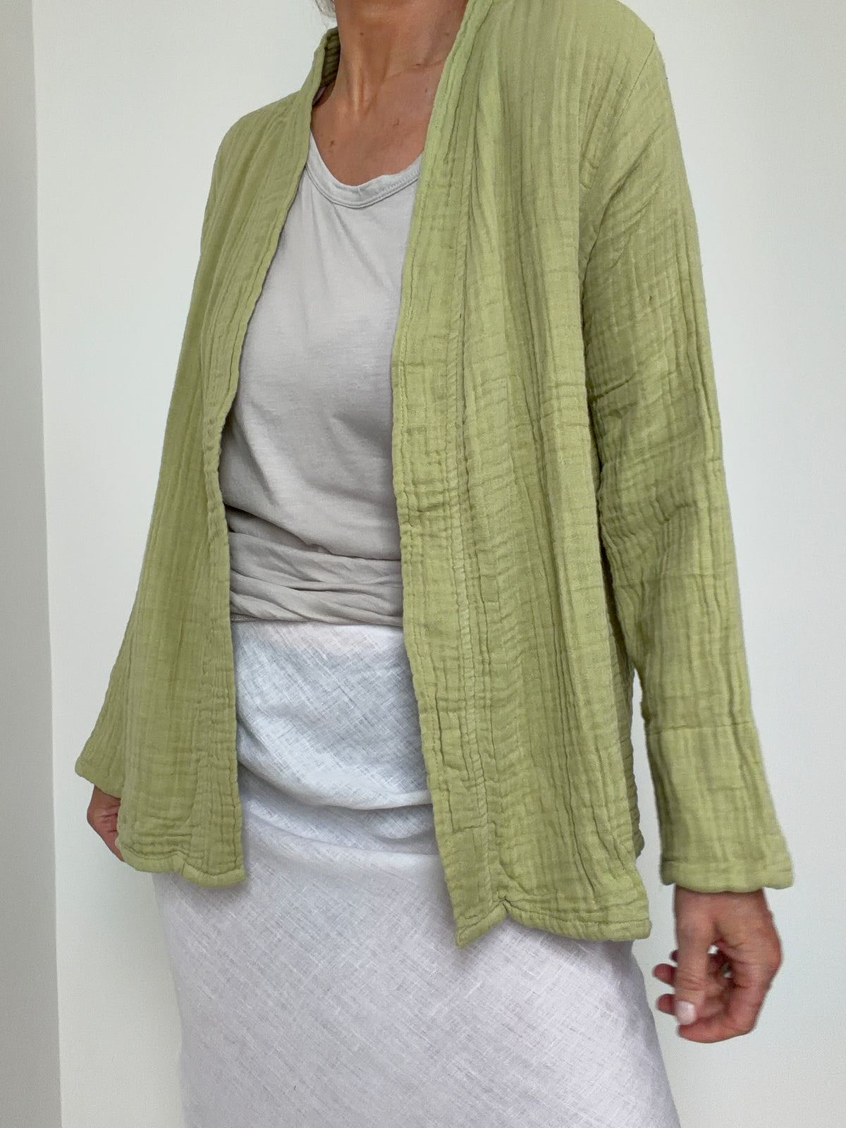 Gauze Kimono Pistachio