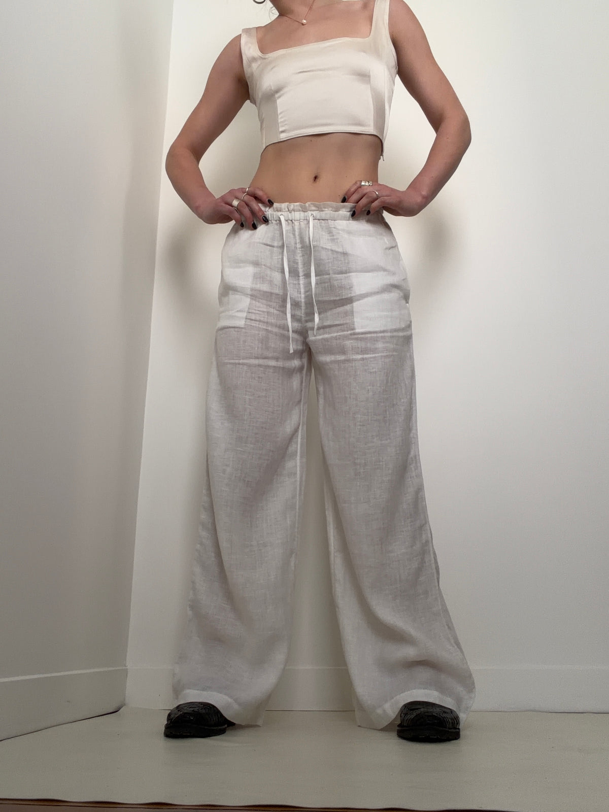 Linen Pant White