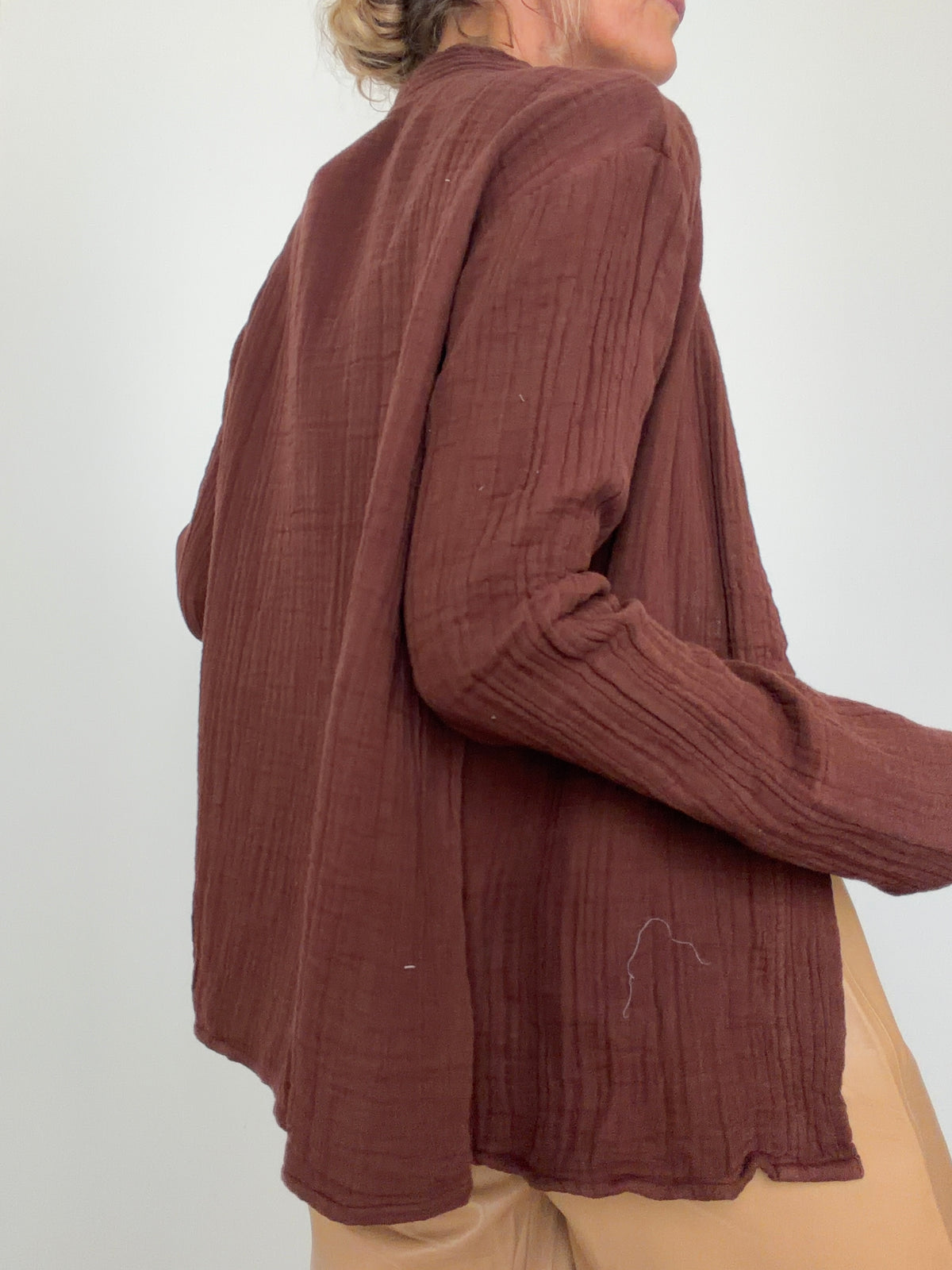 Gauze Kimono Cacao