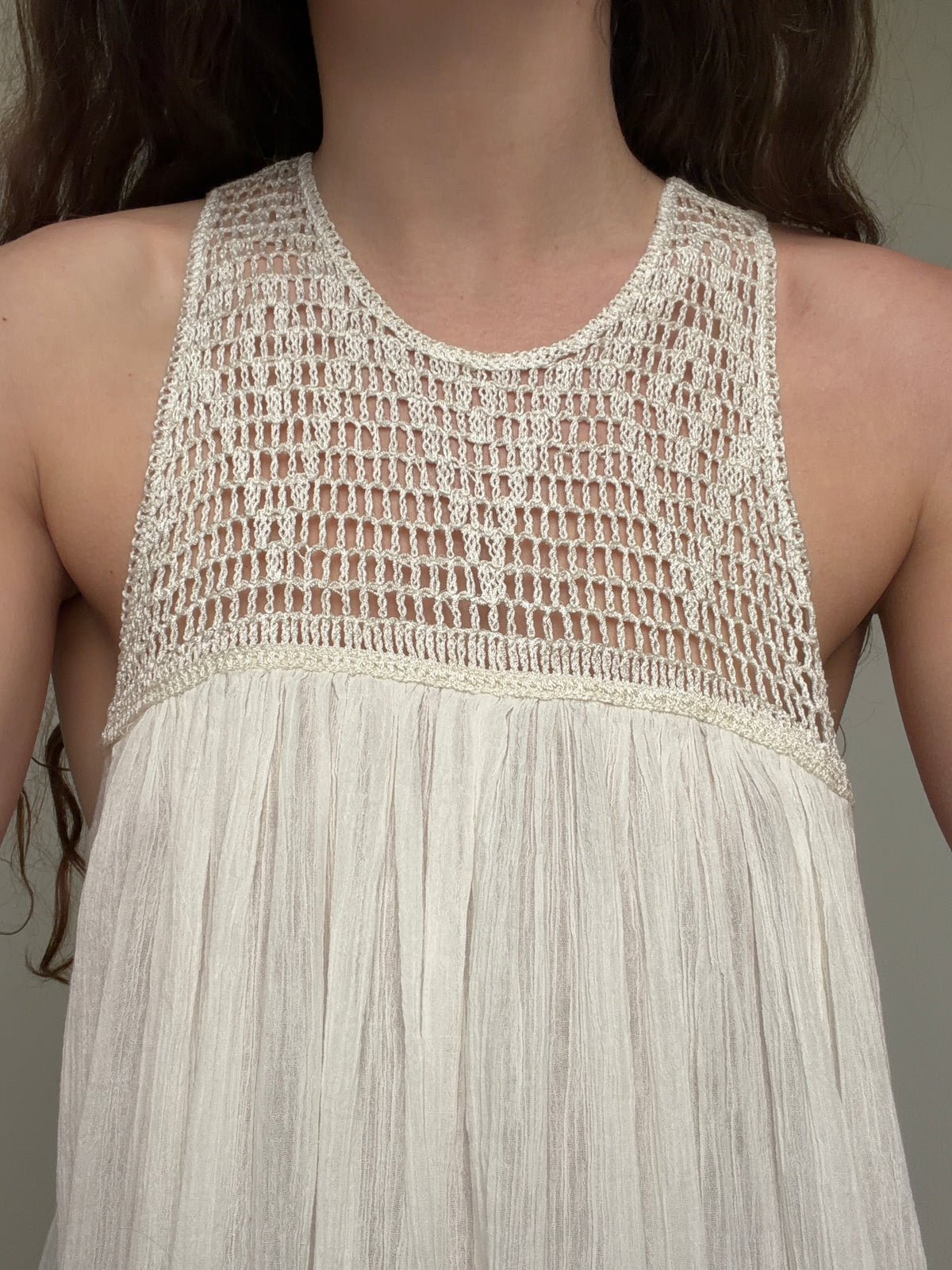 All Saints Corrs Crochet Maxi Dress
