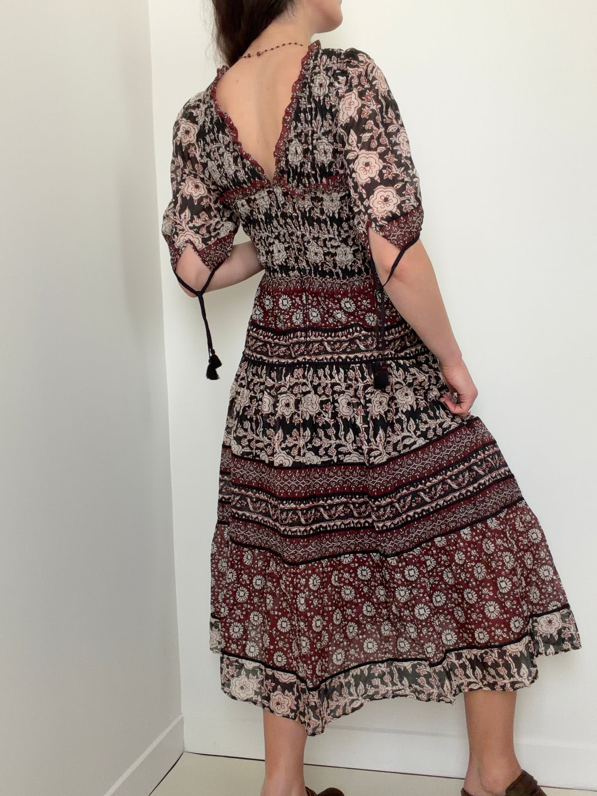 Danae Print Puff Sleeve Dress