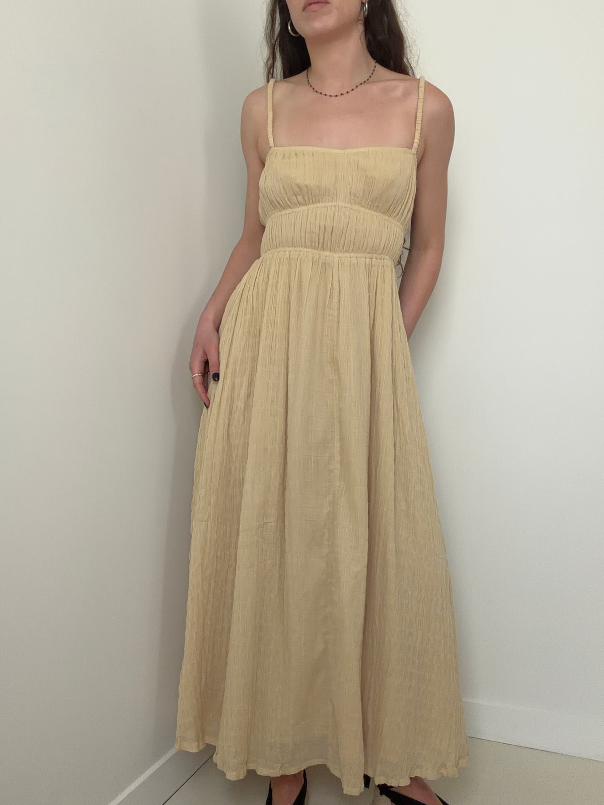 Hope & May Crinkle Maxi Dress